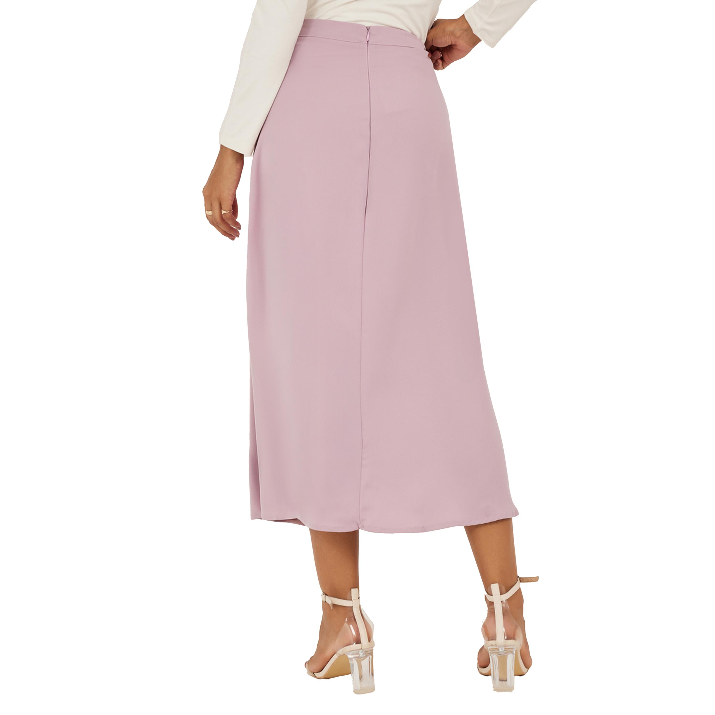 تنورة طويلة سادة بخصر عالي-women-clothing-bottoms-skirts-image-4