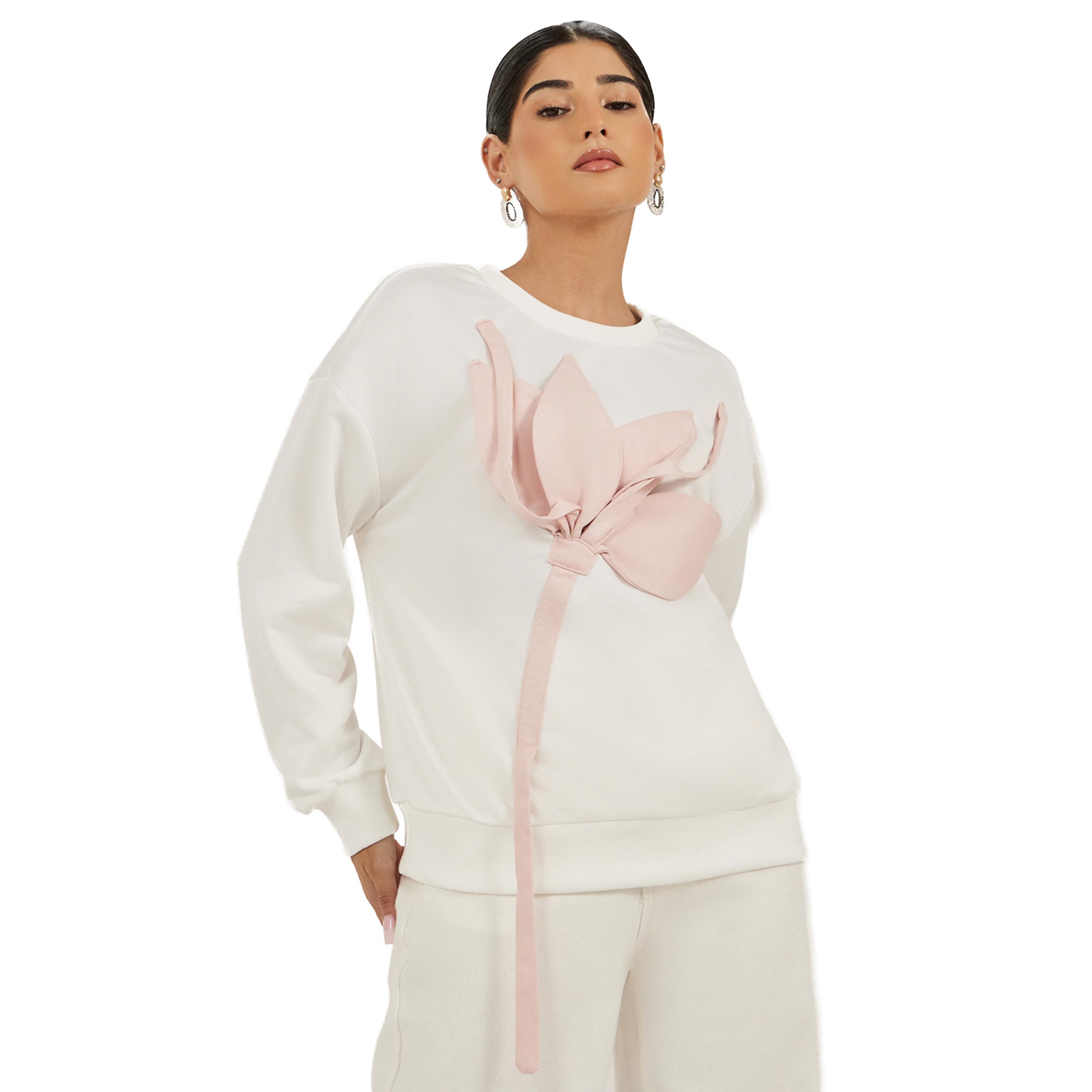تيشيرت سادة بأكمام منخفضة وكورساج-women-clothing-tshirts-image-1