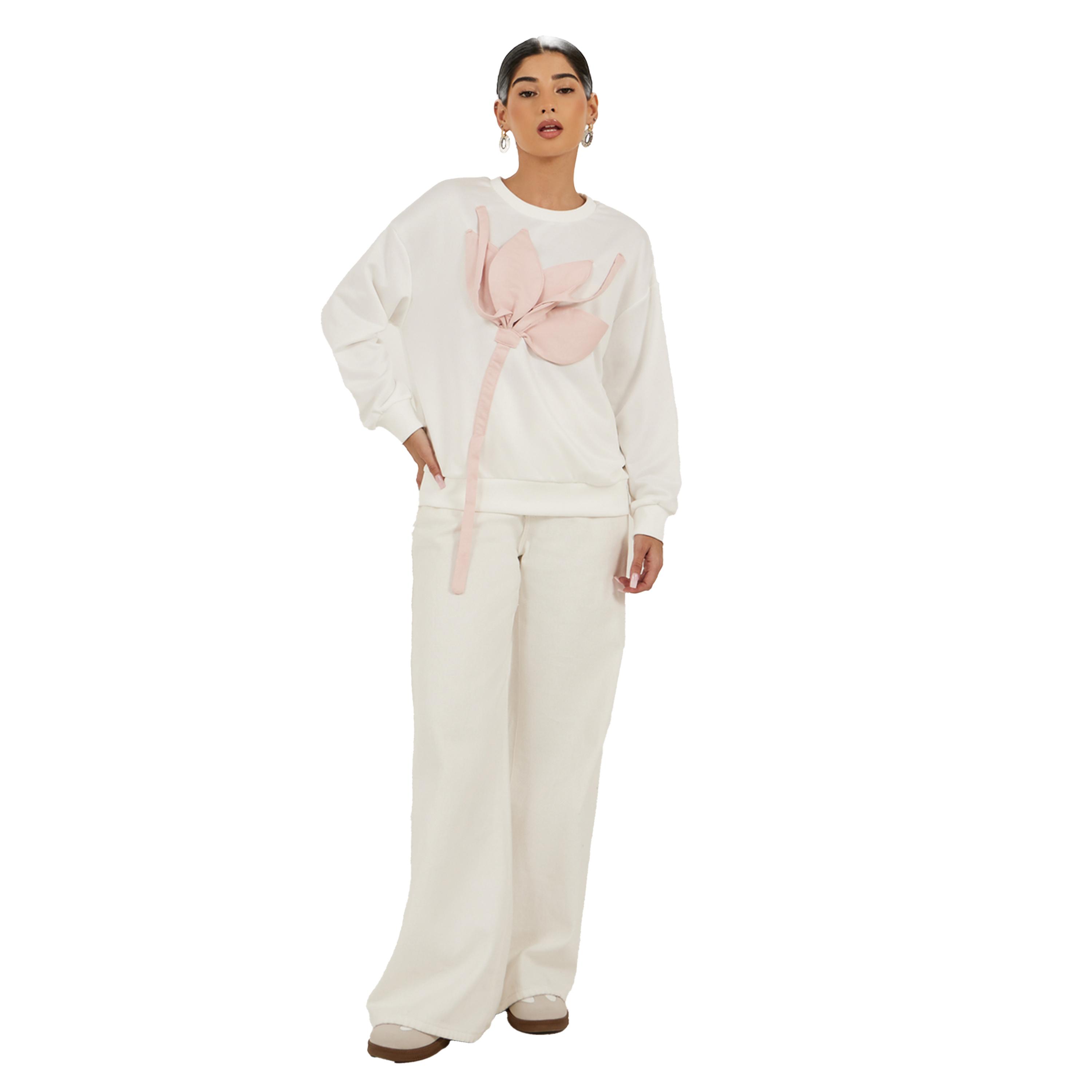 تيشيرت سادة بأكمام منخفضة وكورساج-women-clothing-tshirts-image-2