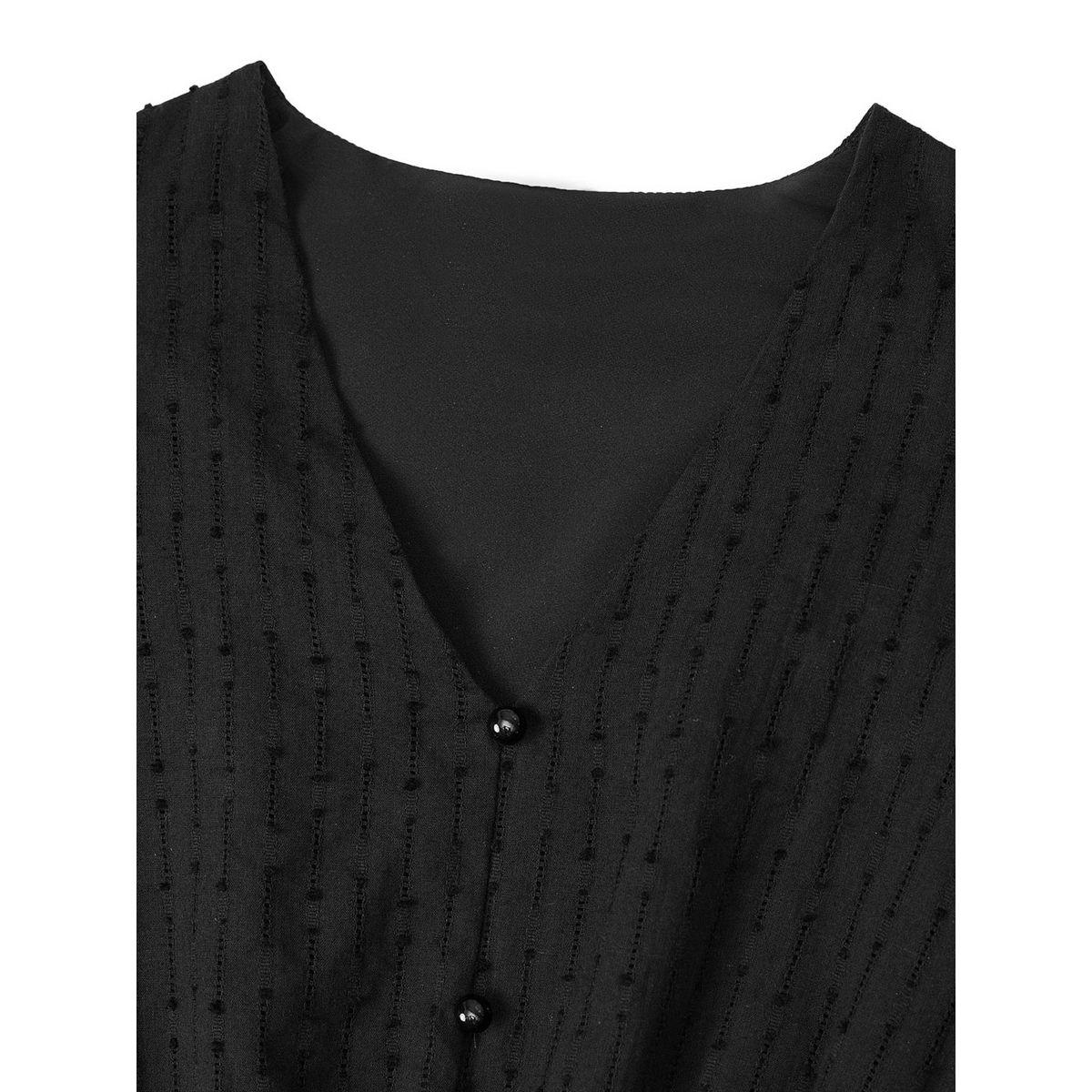 فستان ميدي سادة بأكمام كشكش-women-clothing-dresses-image-3