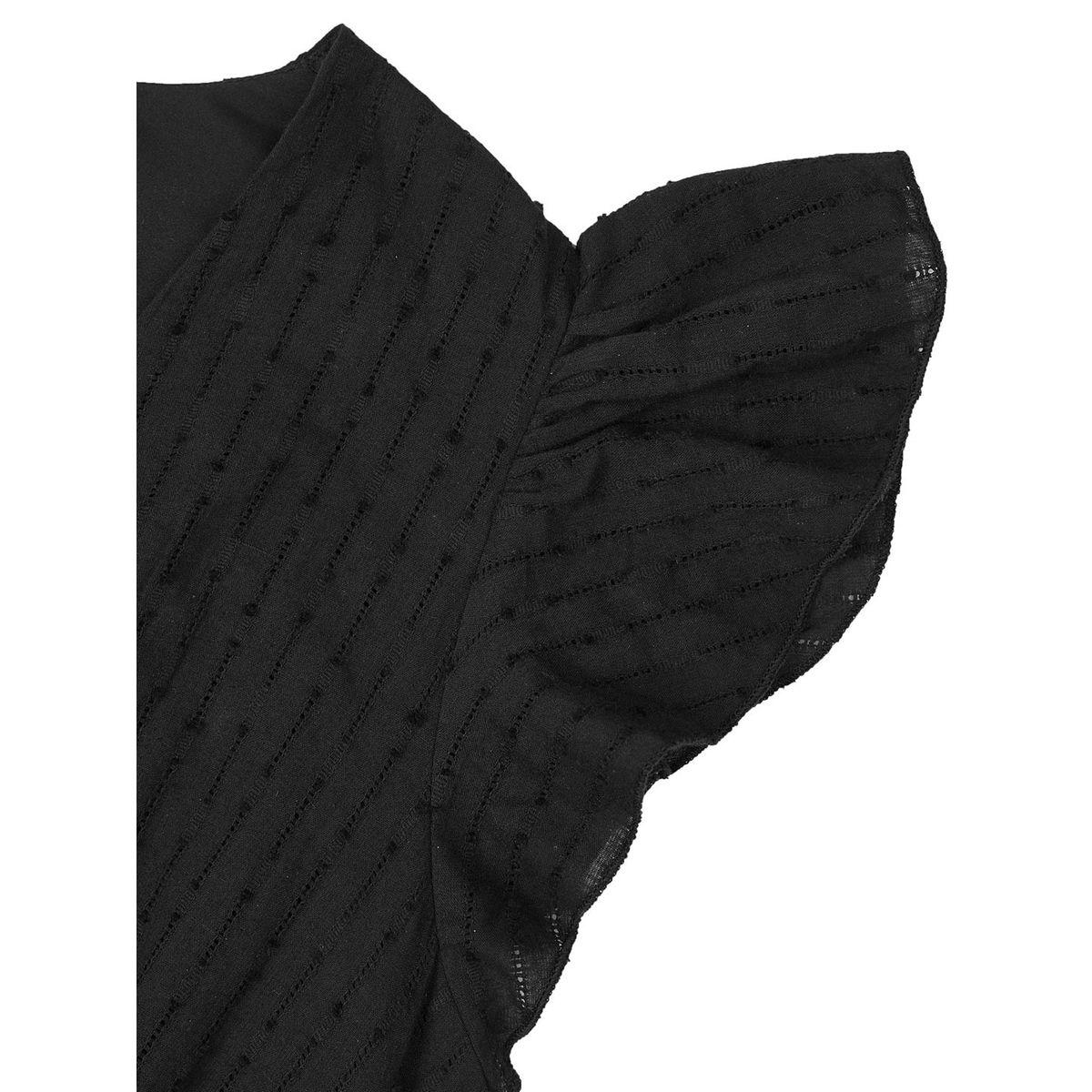 فستان ميدي سادة بأكمام كشكش-women-clothing-dresses-image-4