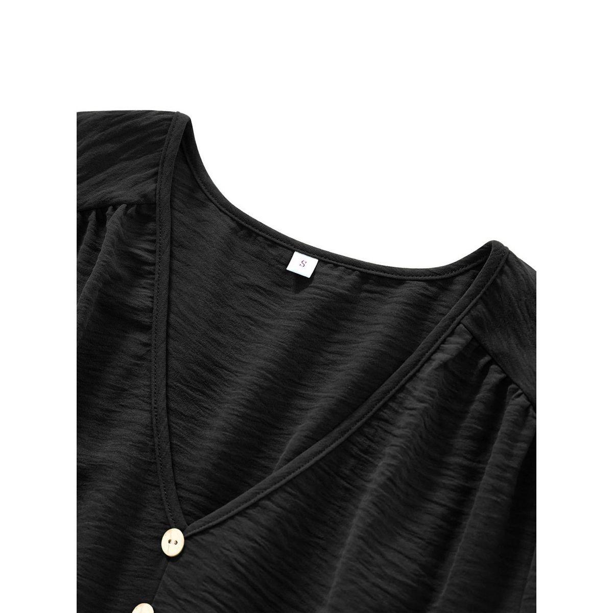 Styli Plain Black A-Line With long Sleeves Midi Dress-women-clothing-dresses-image-5