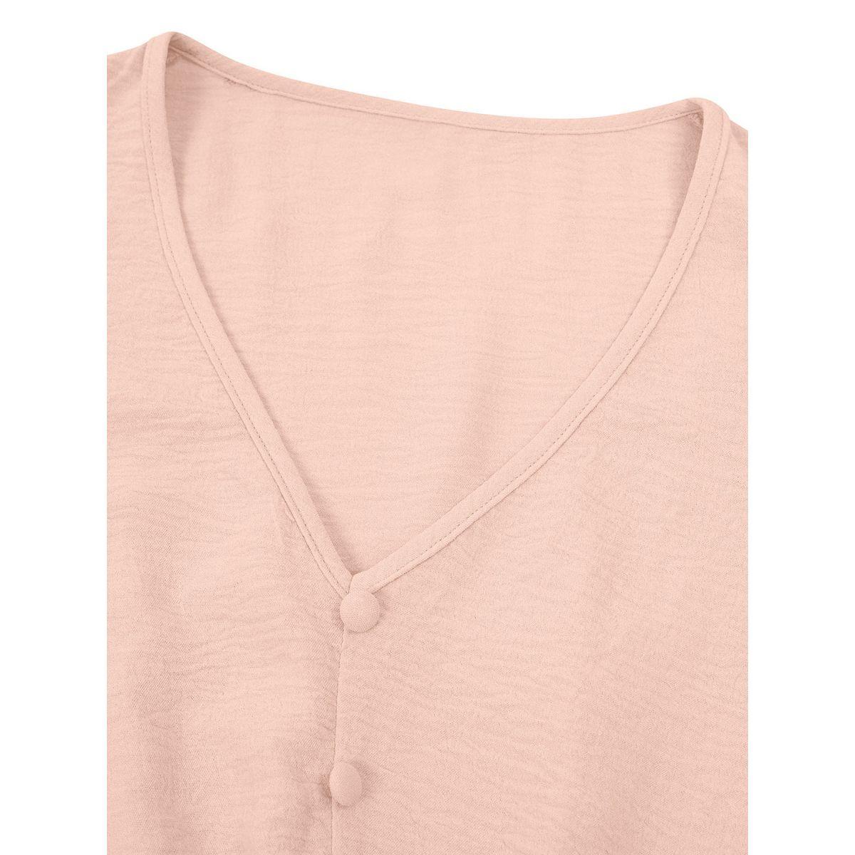 فستان ميدي سادة بأكمام قصيرة-women-clothing-dresses-image-5