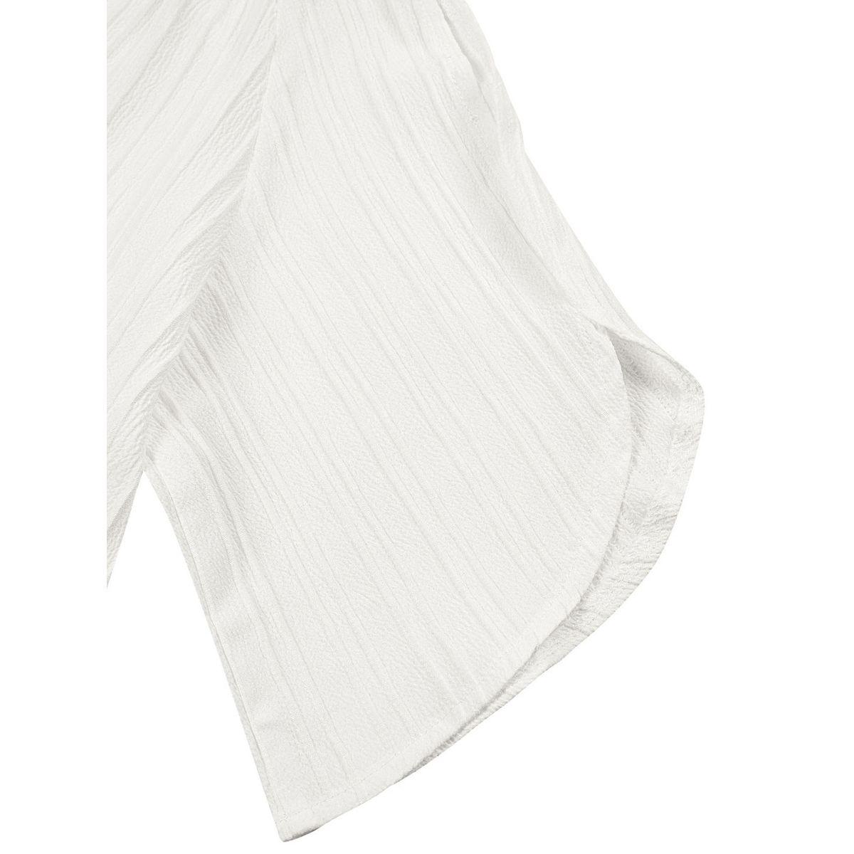 Styli Solid V Neck Slit Cut Sleeve Blouse-women-clothing-shirtsandblouses-blouses-image-4