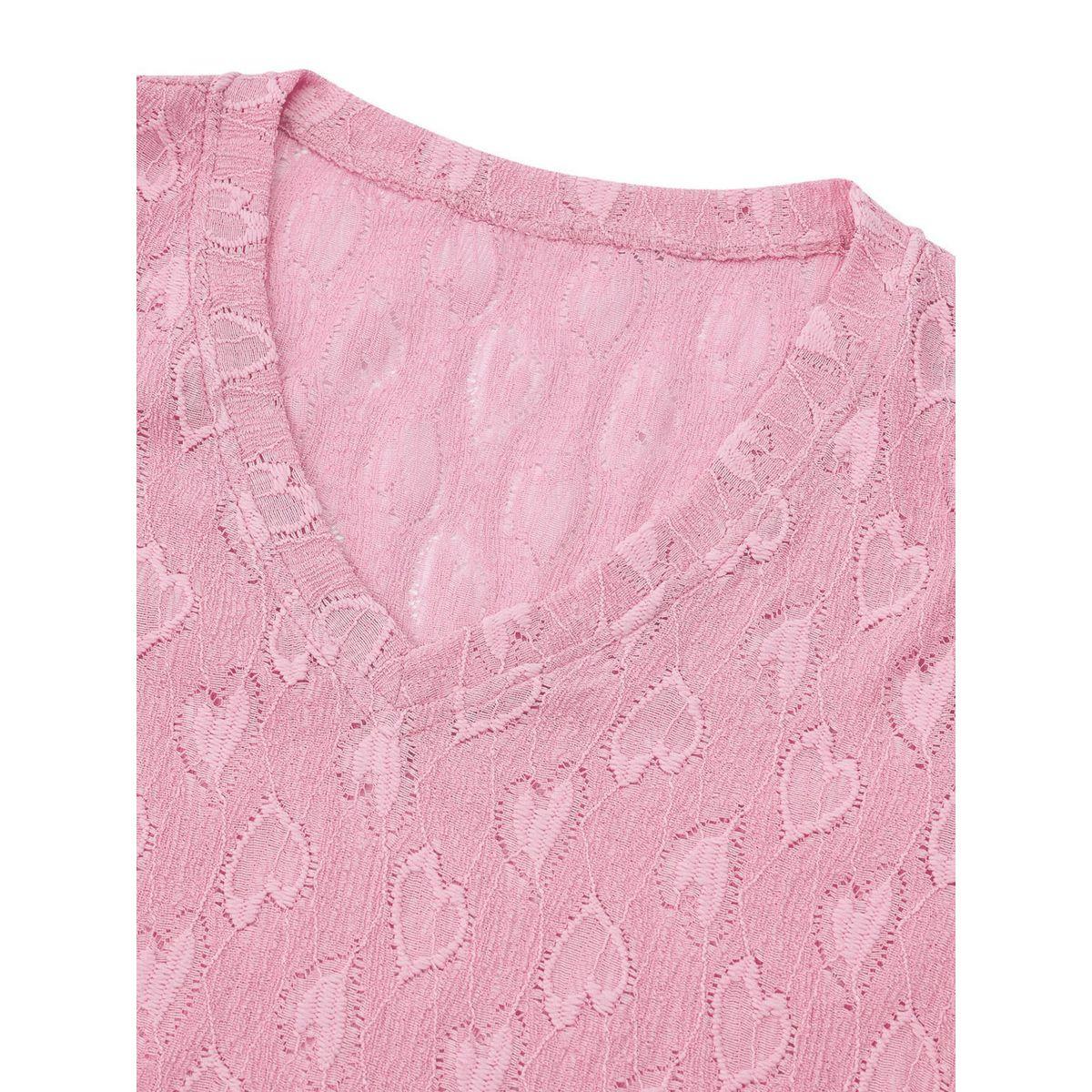 بلوزة سادة بنمط لف وأكمام قصيرة-women-clothing-shirtsandblouses-blouses-image-3