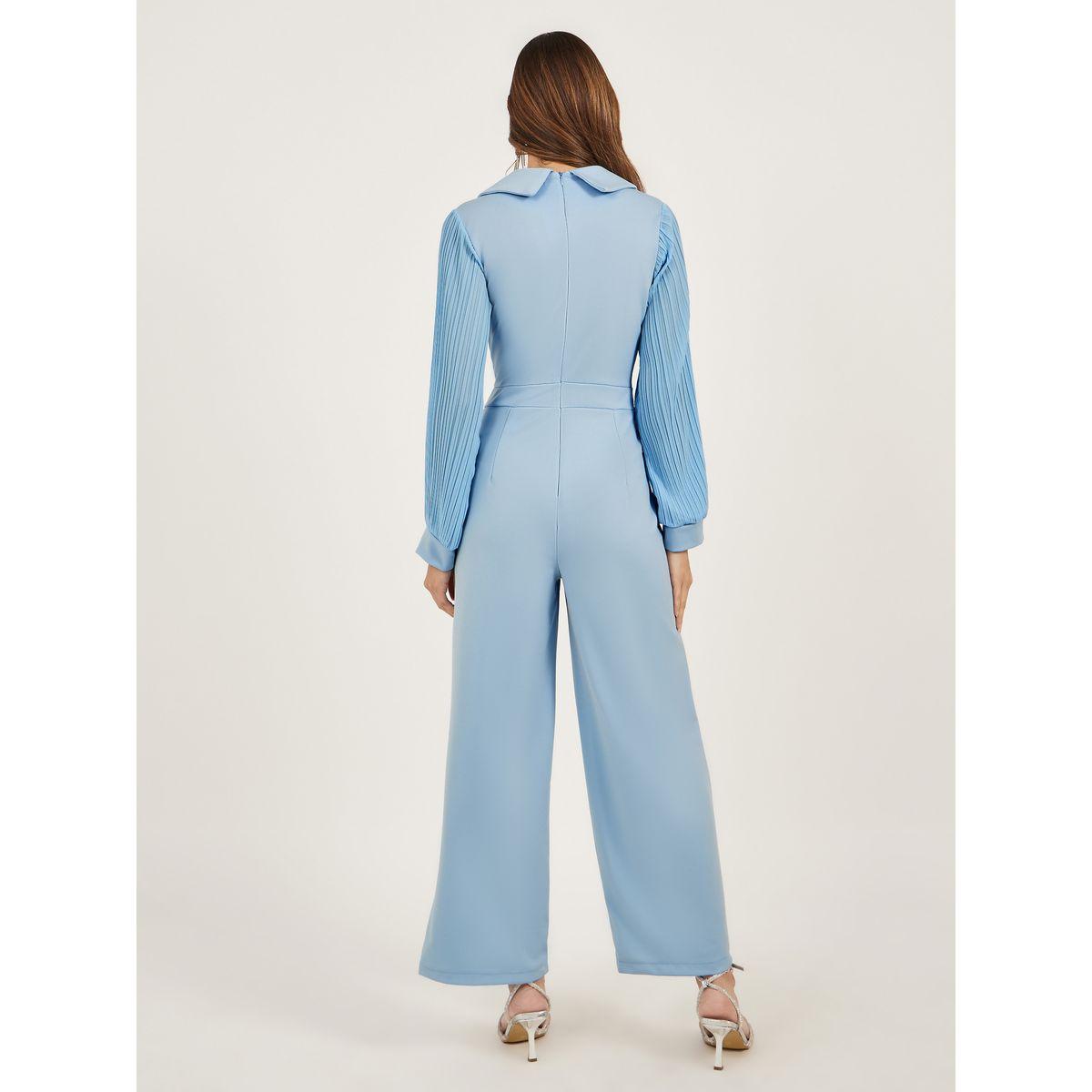 جمبسوت بأرجل مستقيمة وأكمام بالون مع حزام-women-clothing-jumpsuits-image-4