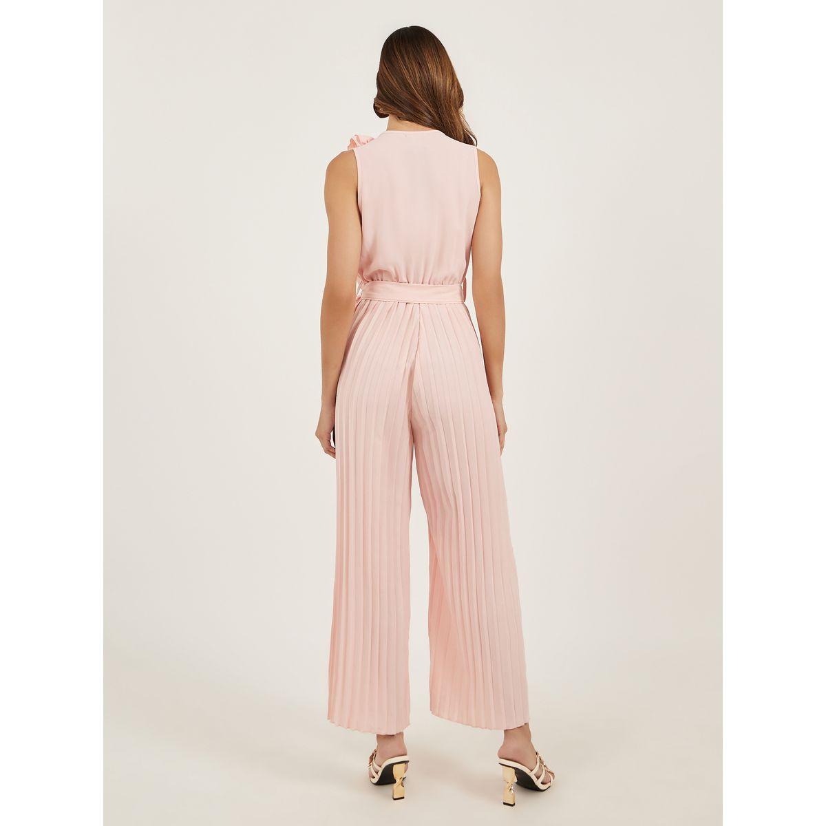 Styli Solid Wrap Look Pleated Wide Leg Jumpsuit-women-clothing-jumpsuits-image-4