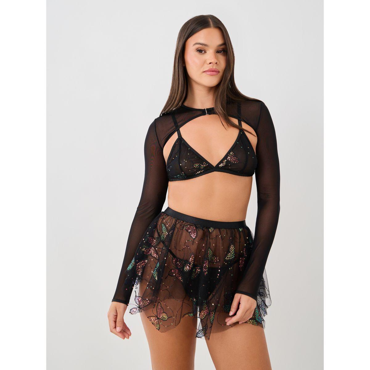 مجموعة من صدرية وتنورة مع سروال داخلي وجاكيت شراج-women-clothing-lingerie-lingeriesets-image-2