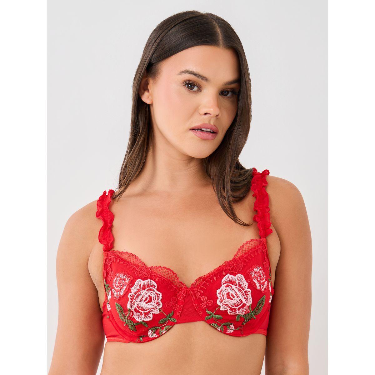 Styli Embroidered Ruffle Detail Bra, Skirt and Briefs Set-women-clothing-lingerie-lingeriesets-image-2