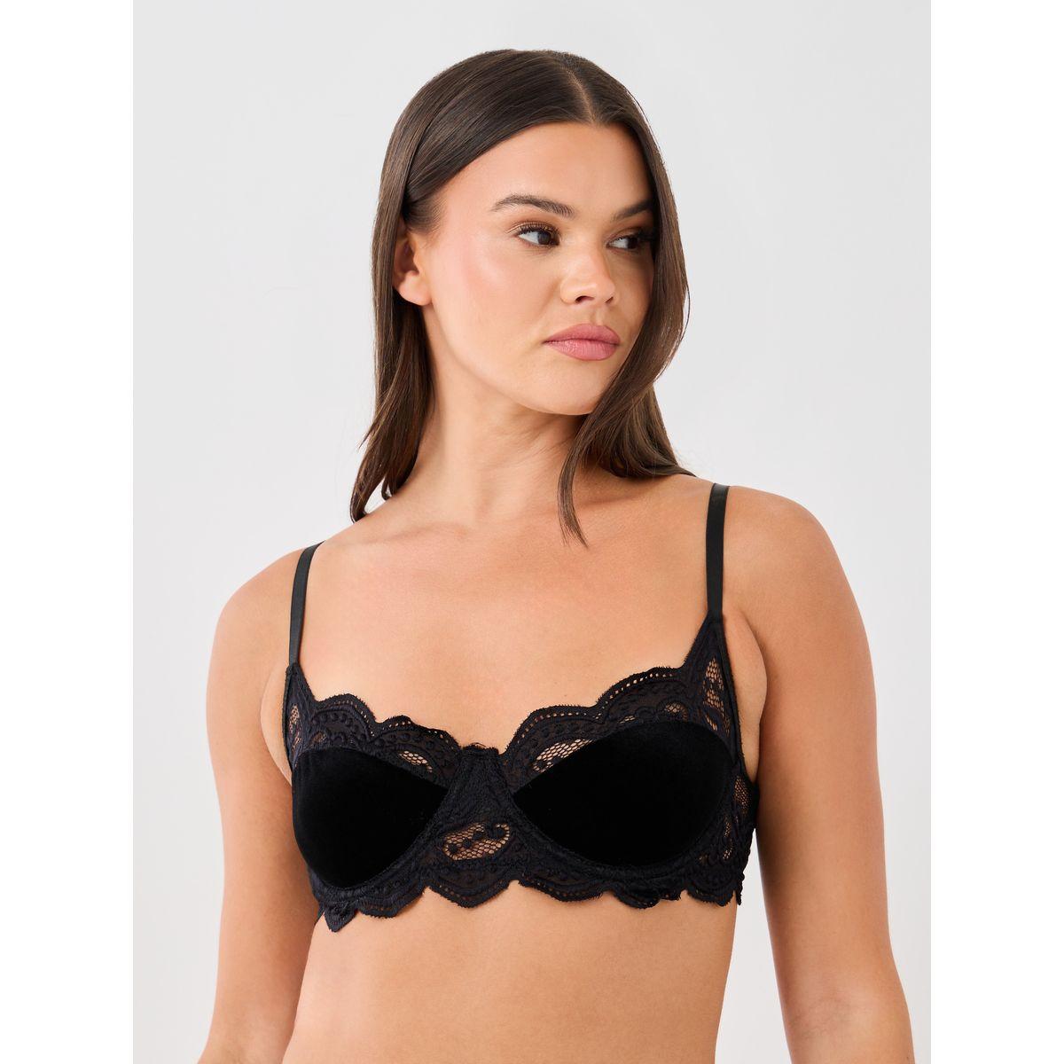 Styli Lace Cut and Sew Panel Non-Padded Wired Bra and Briefs Set-women-clothing-lingerie-lingeriesets-image-2