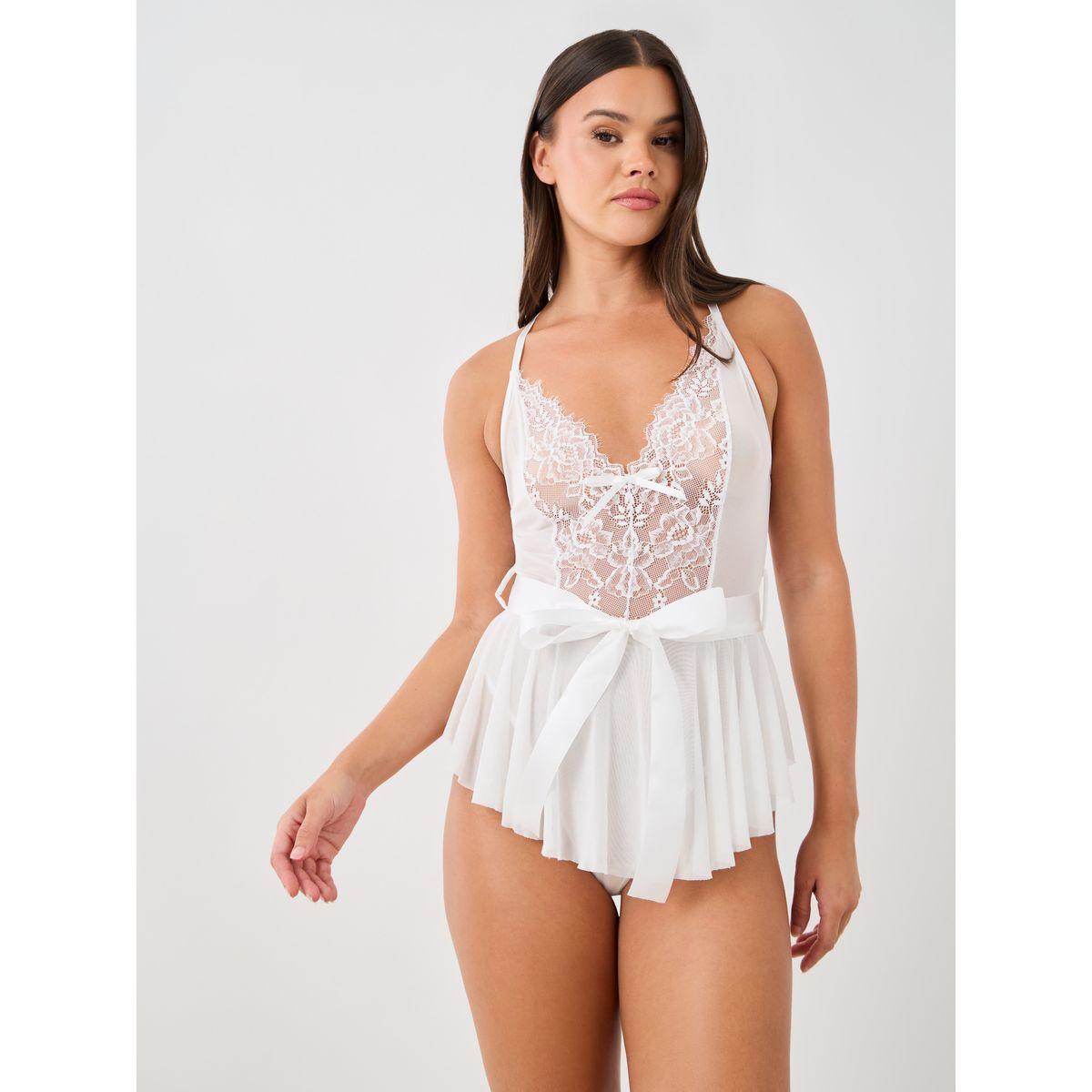 بودي سوت بتفاصيل دانتيل مع تنورة-women-clothing-lingerie-corsets-image-2