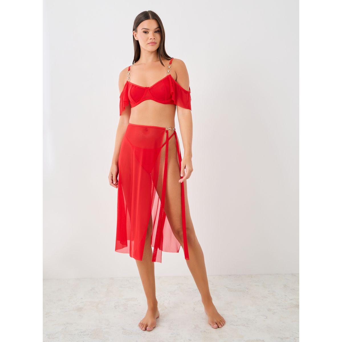 مجموعة من صدرية مبطنة وتنورة بنمط لف مع سروال داخلي-women-clothing-lingerie-lingeriesets-image-2