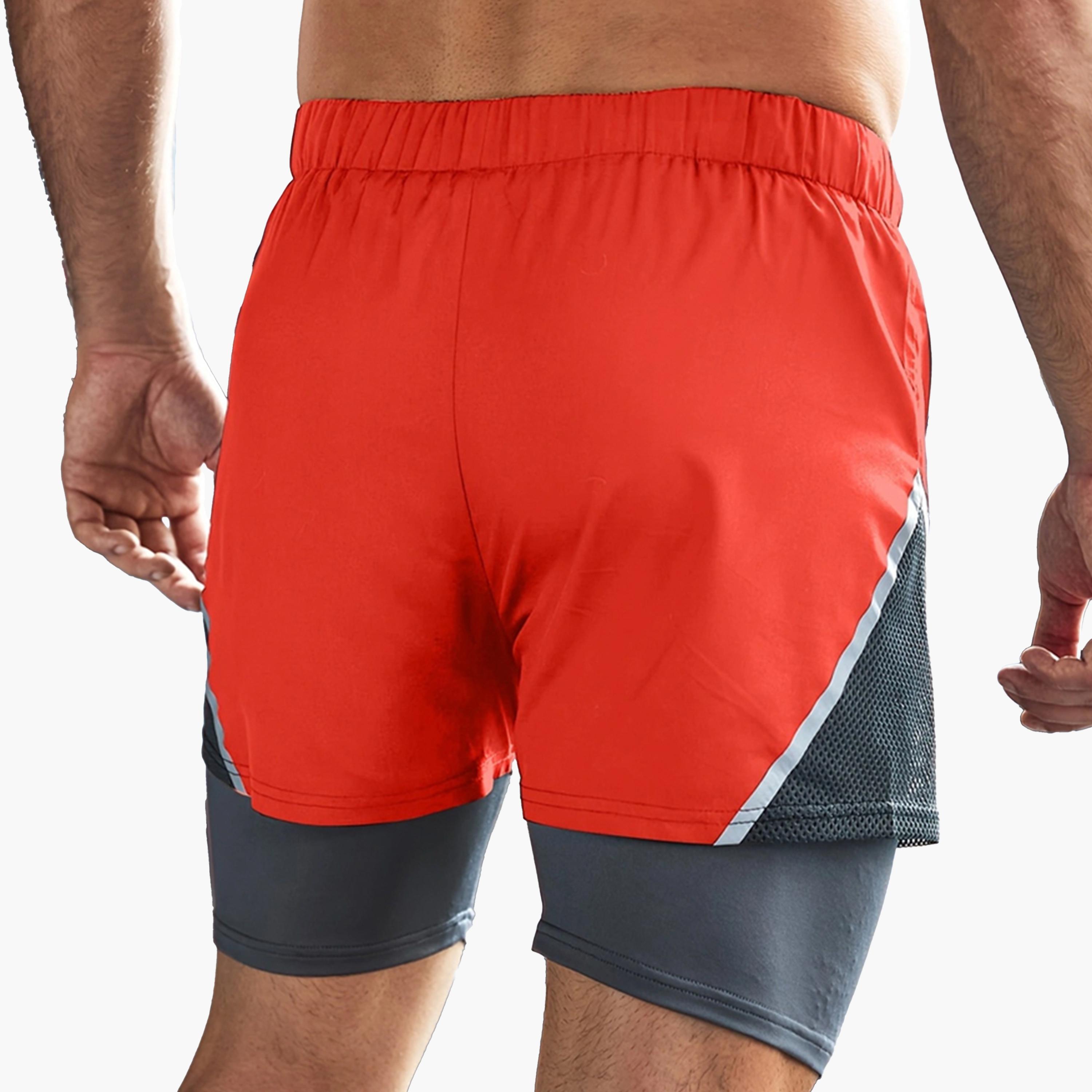 شورت بنمط كتل الالوان مع جيب للجوال-men-clothing-sportswearandactivewear-bottoms-shorts-image-3