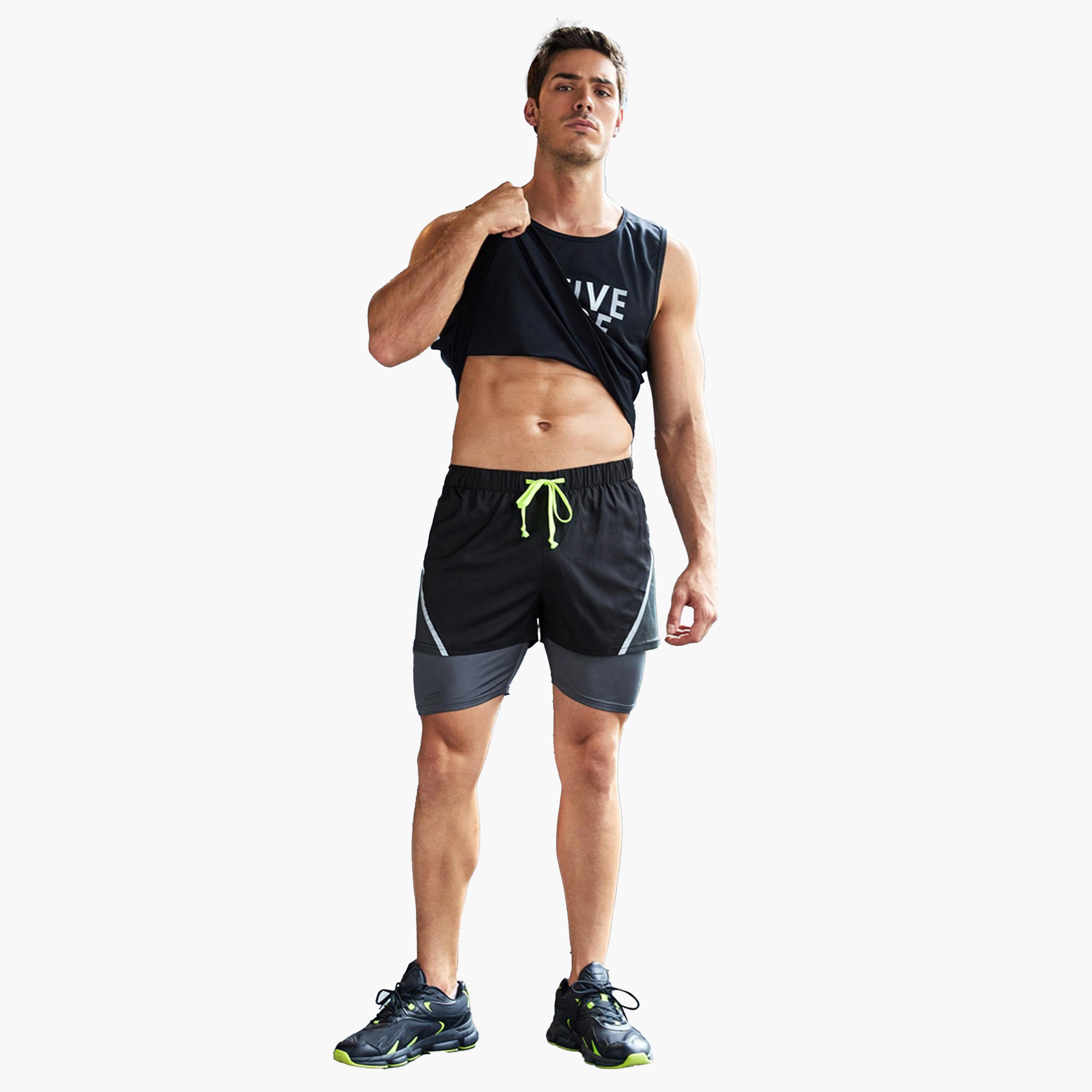 Take Two Color Block Drawstring Shorts with Phone Pocket-men-clothing-sportswearandactivewear-bottoms-shorts-image-5