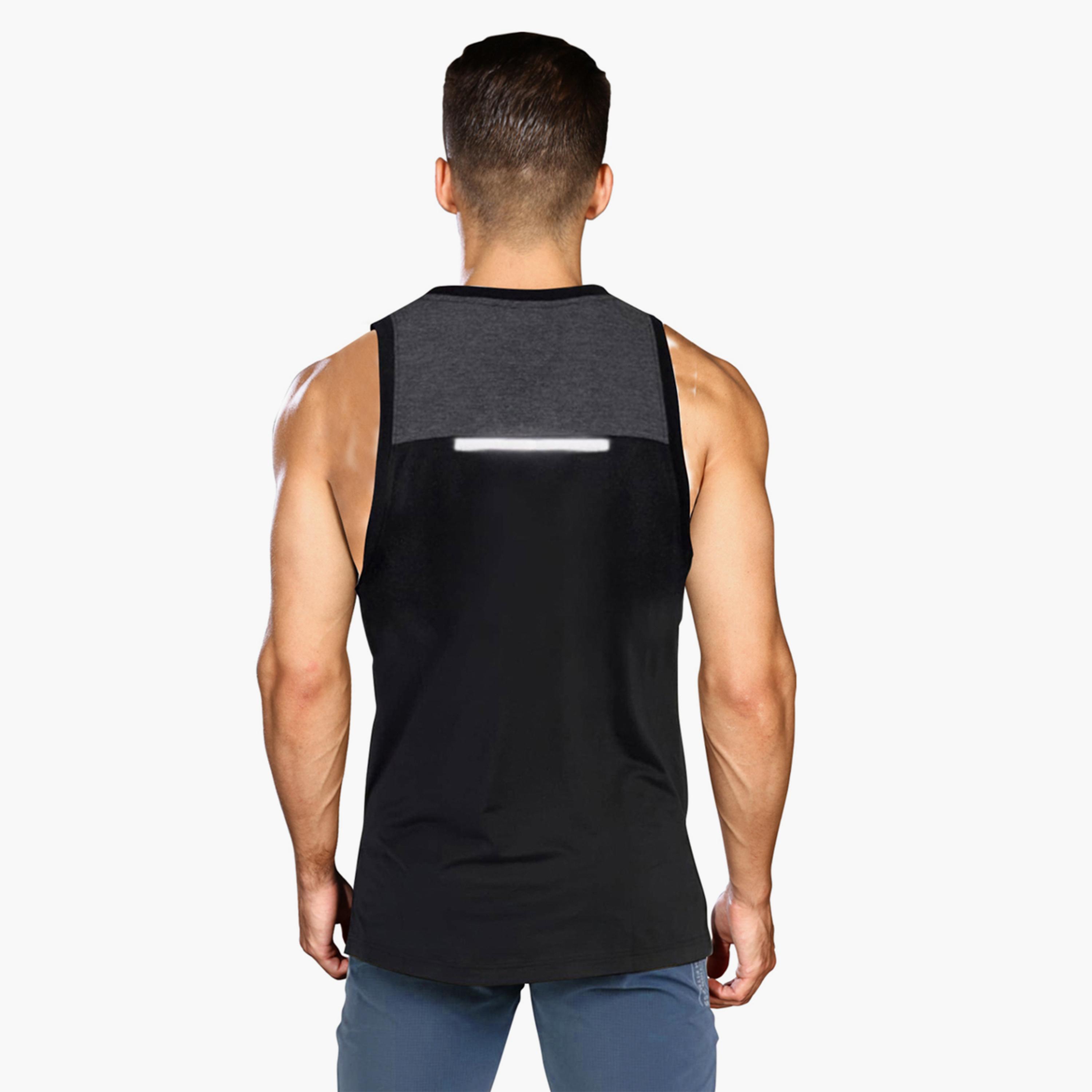 Take Two Slogan Print Round Neck Tank Top-men-clothing-sportswearandactivewear-tshirtsandpolos-image-2