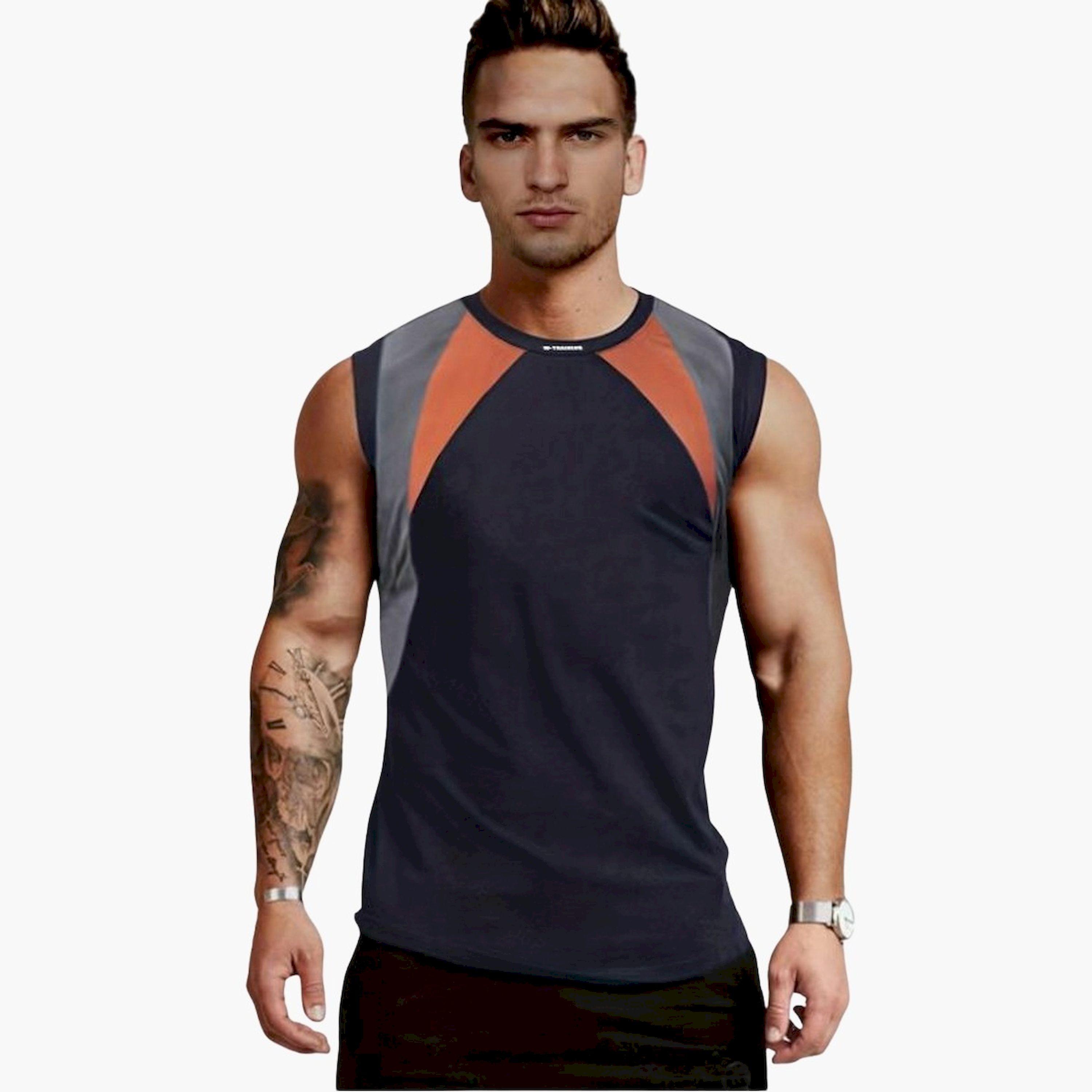 بلوزة بلا أكمام بنمط كتل الالوان-men-clothing-sportswearandactivewear-tshirtsandpolos-image-4