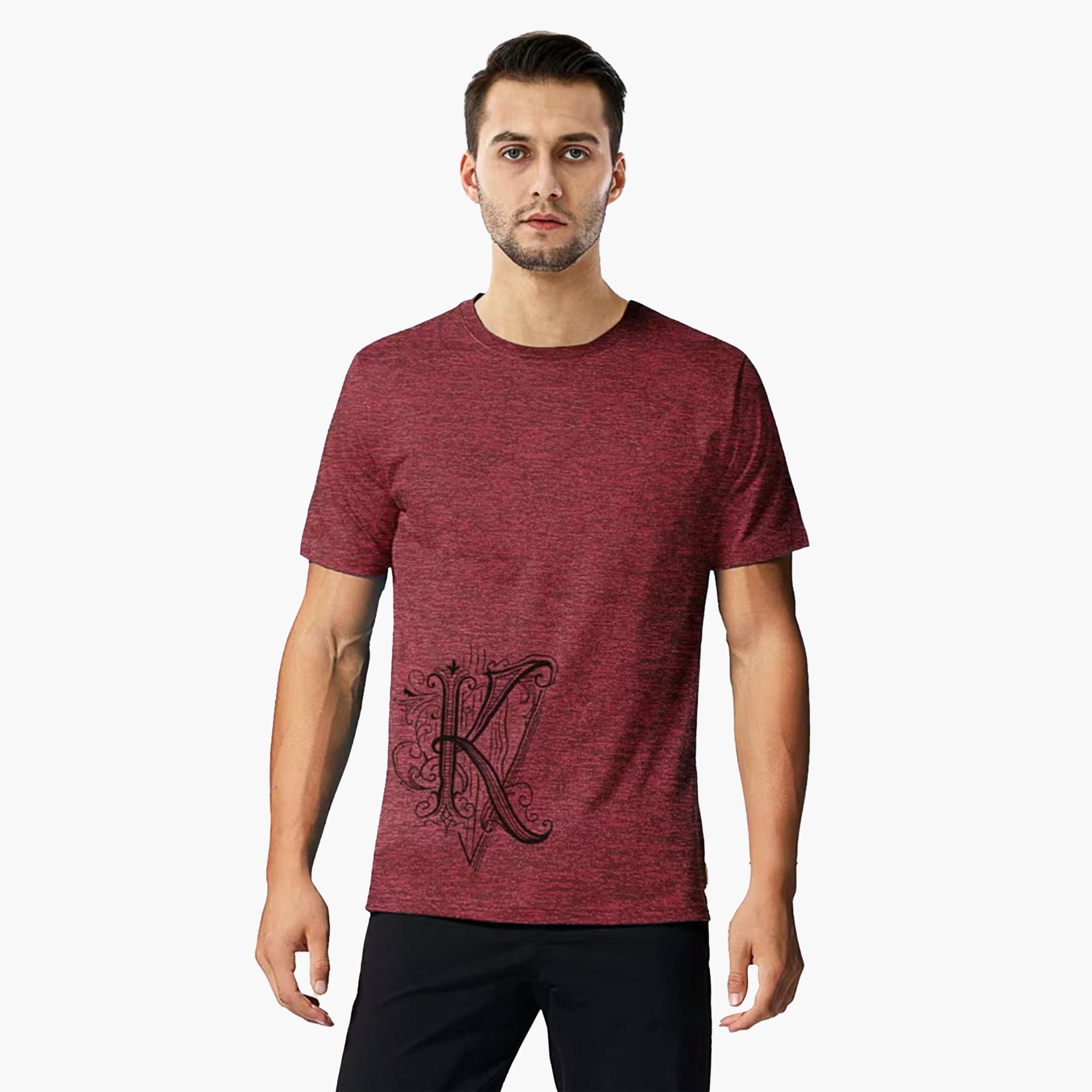 Take Two Letter Graphic Print Short Sleeve T-Shirt-men-clothing-tshirtsandpolos-tshirts-image-1