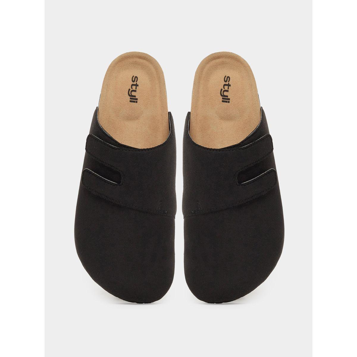 صندل كلوج سادة بشريط فيلكرو-men-shoes-sandals-image-5