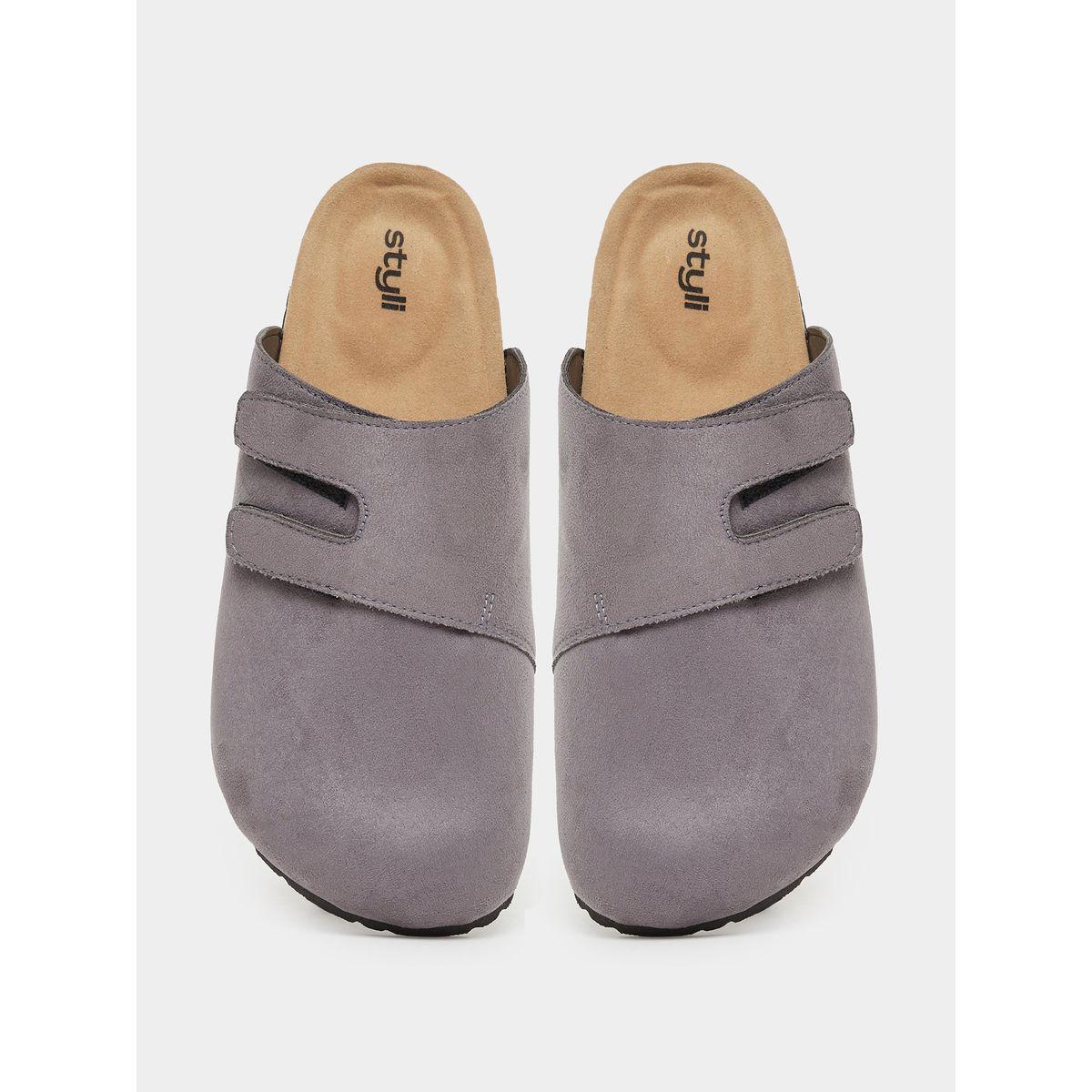 صندل كلوج سادة بشريط فيلكرو-men-shoes-sandals-image-5