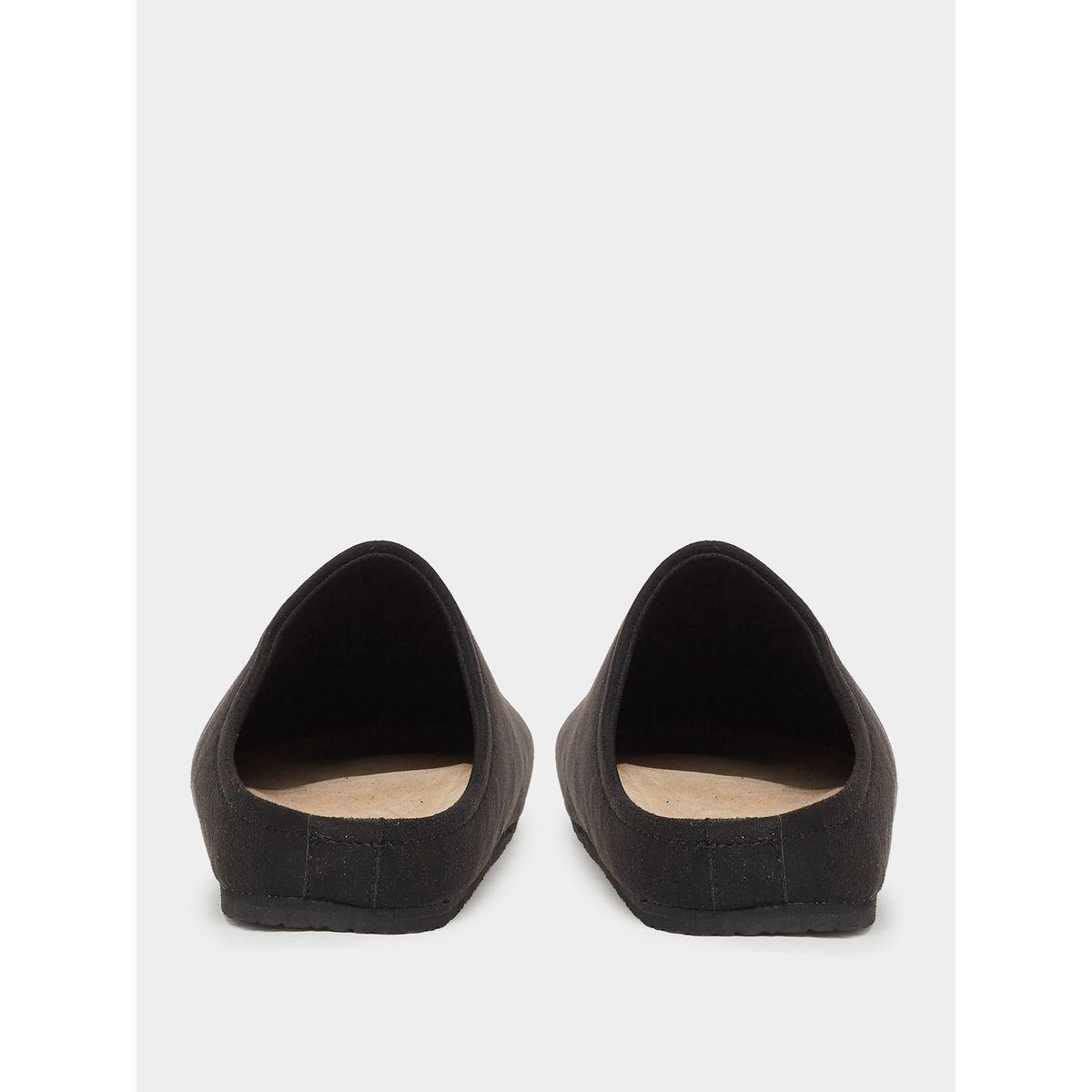 Styli Plain Round Toe Faux Suede Clog Sandals-men-shoes-sandals-image-4