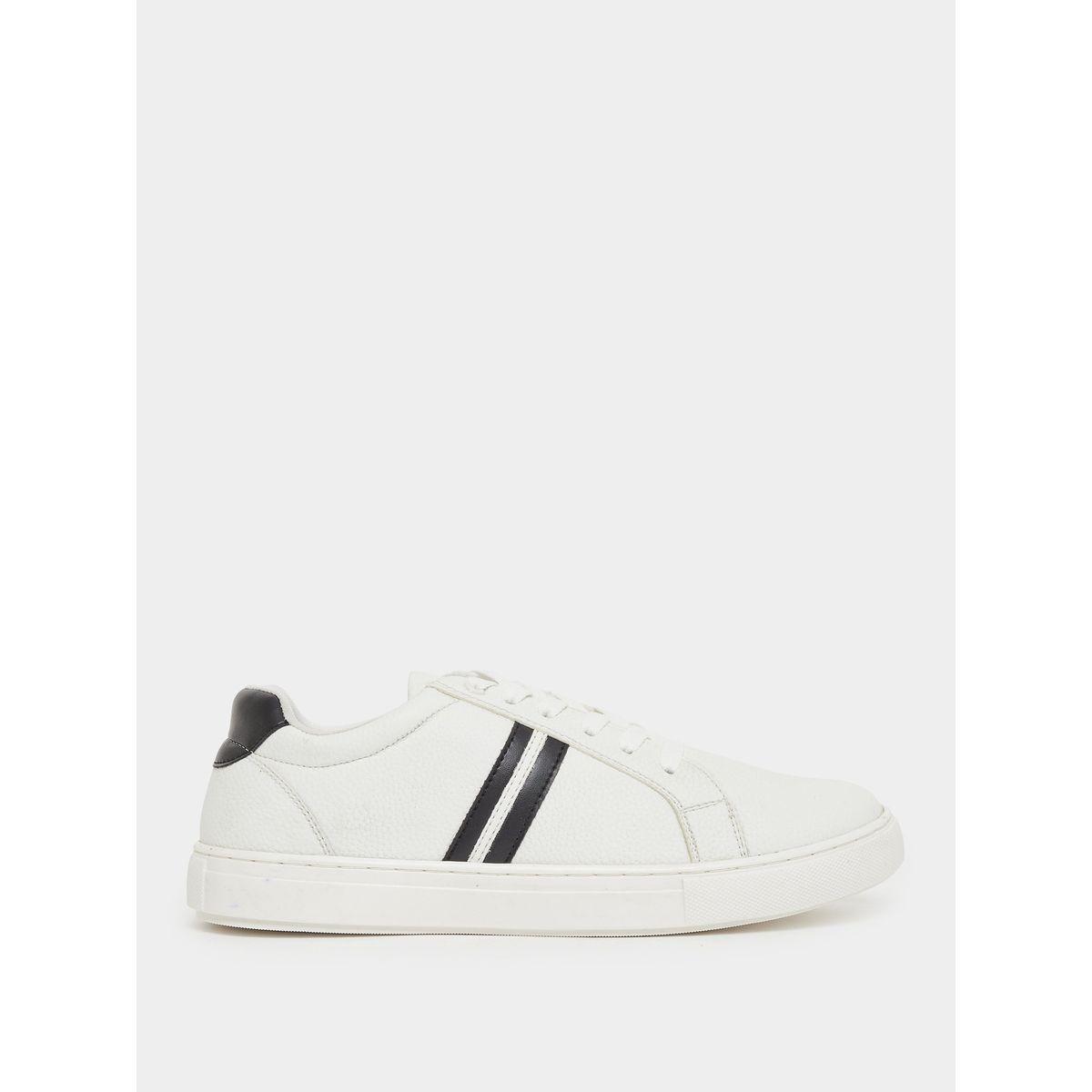 Styli Twin Stripe Lace Up Court Sneakers-men-shoes-sneakers-image-1