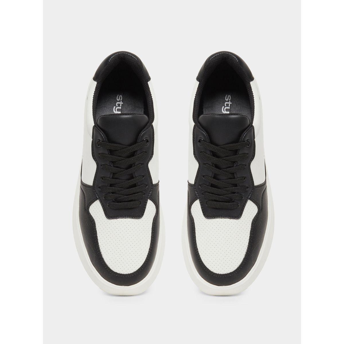 حذاء سنيكرز بنمط كتل الألوان مع أربطة-men-shoes-sneakers-image-5