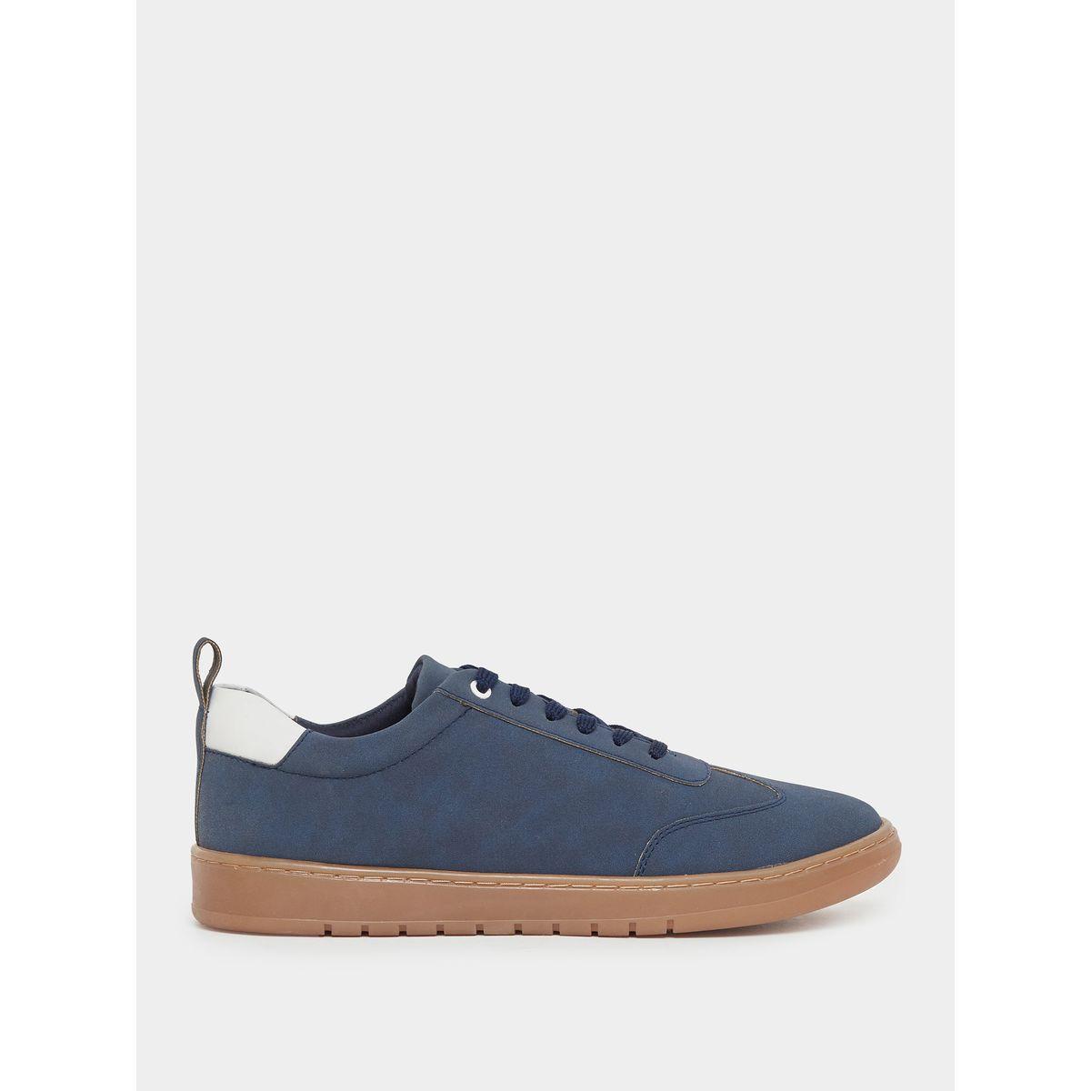 Styli Old Money Grainy Low Top Lace Up Sneakers-men-shoes-sneakers-image-1