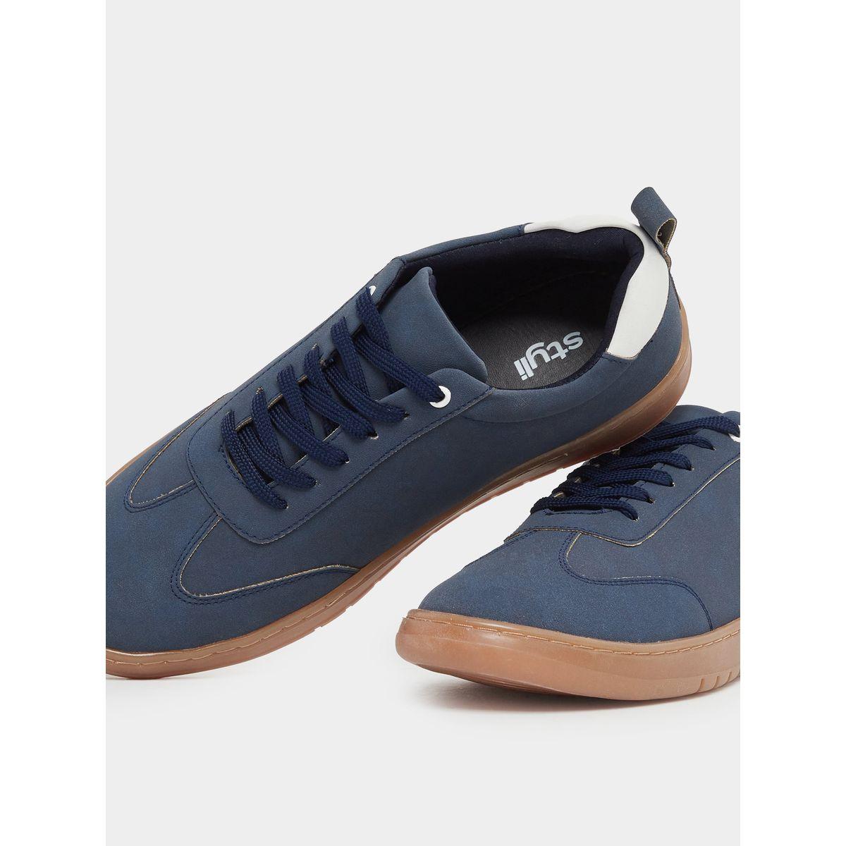 Styli Old Money Grainy Low Top Lace Up Sneakers-men-shoes-sneakers-image-3