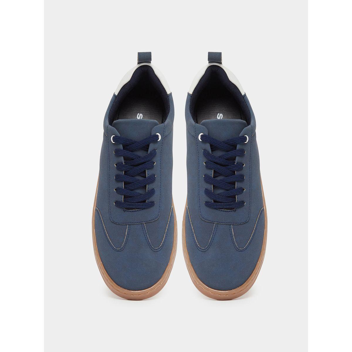 Styli Old Money Grainy Low Top Lace Up Sneakers-men-shoes-sneakers-image-5
