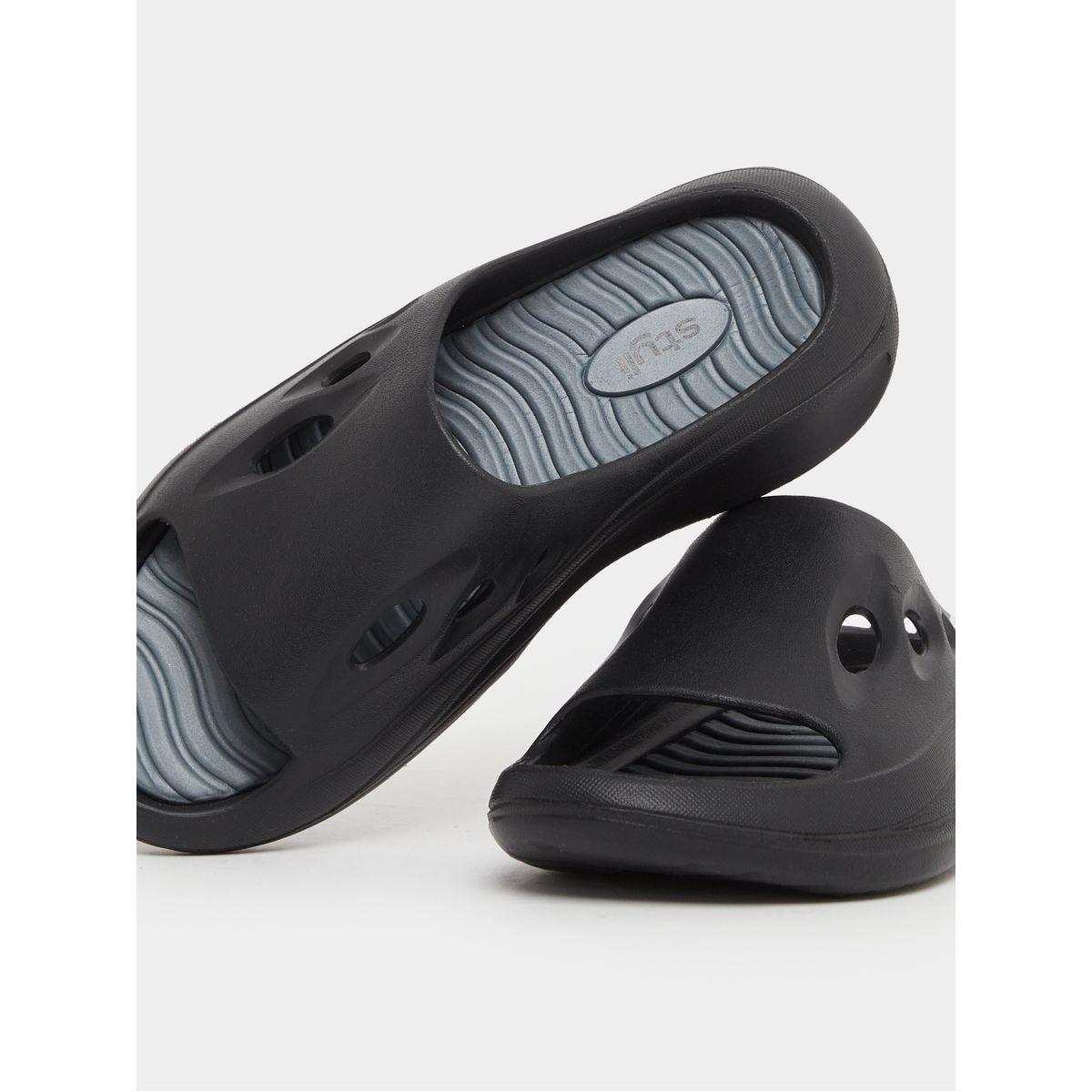 Styli Plain Cut Out Chunky Slides-men-shoes-flipflopsandslides-image-3