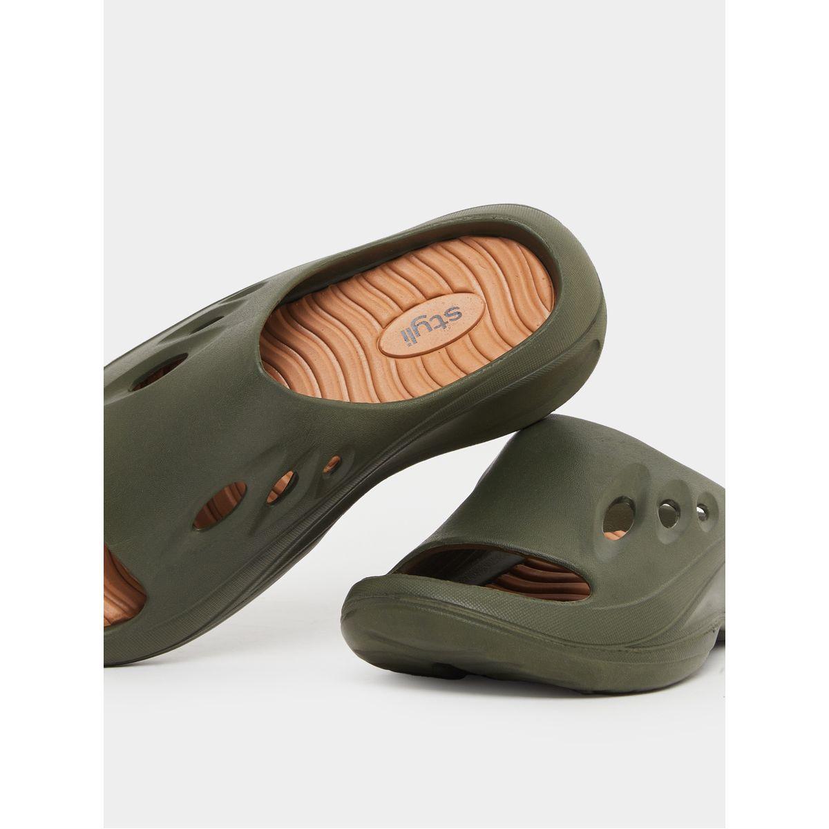 Styli Plain Cut Out Chunky Slides-men-shoes-flipflopsandslides-image-3