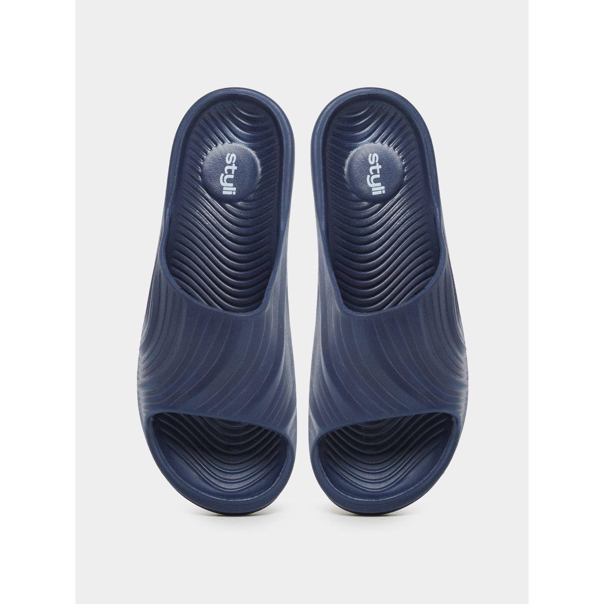 Styli Abstract Textured Open Toe Slip-On Slides-men-shoes-flipflopsandslides-image-5