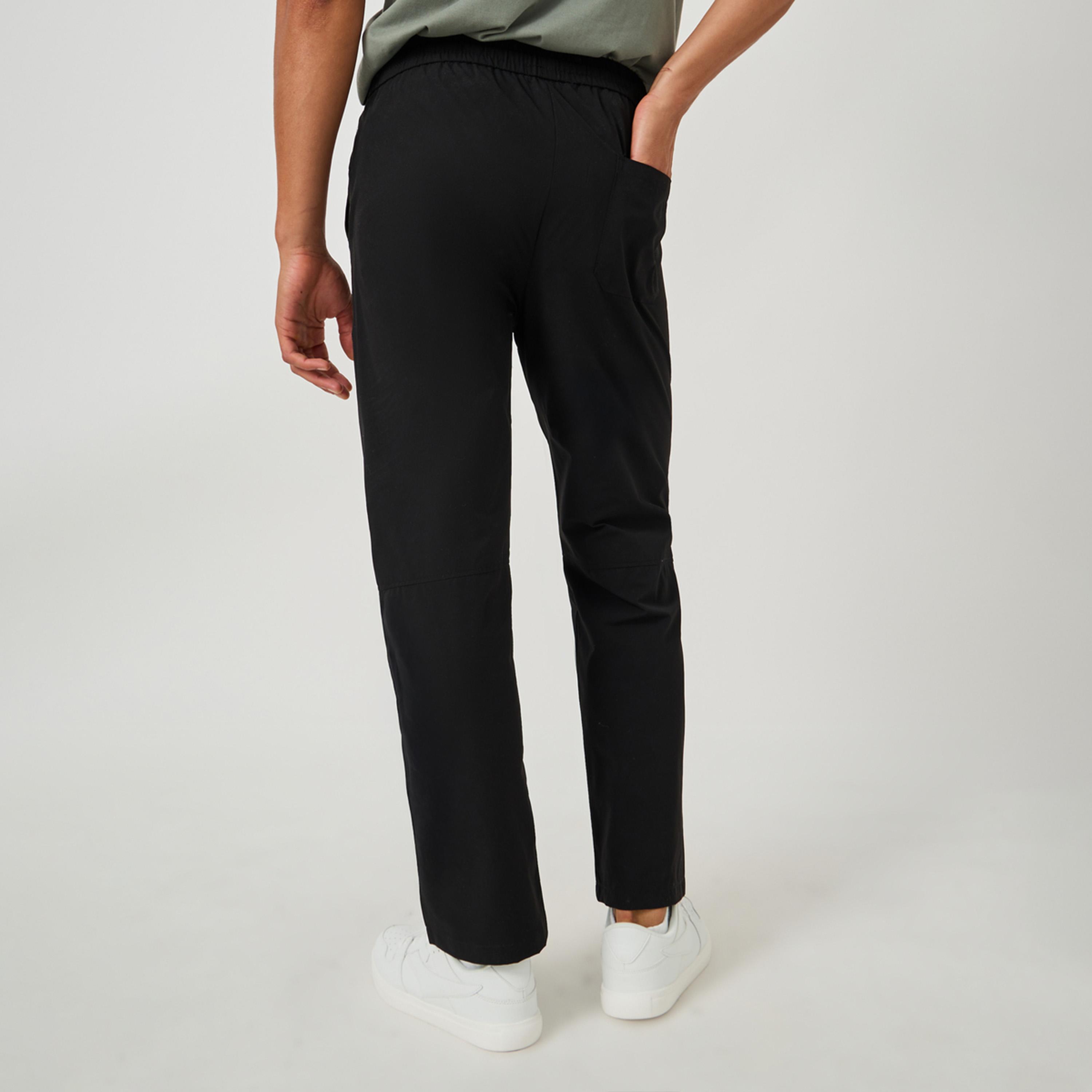Fort Collins x Styli Solid Drawstring Waist Straight Leg Pants-men-clothing-bottoms-trousersandchinos-trousers-image-4