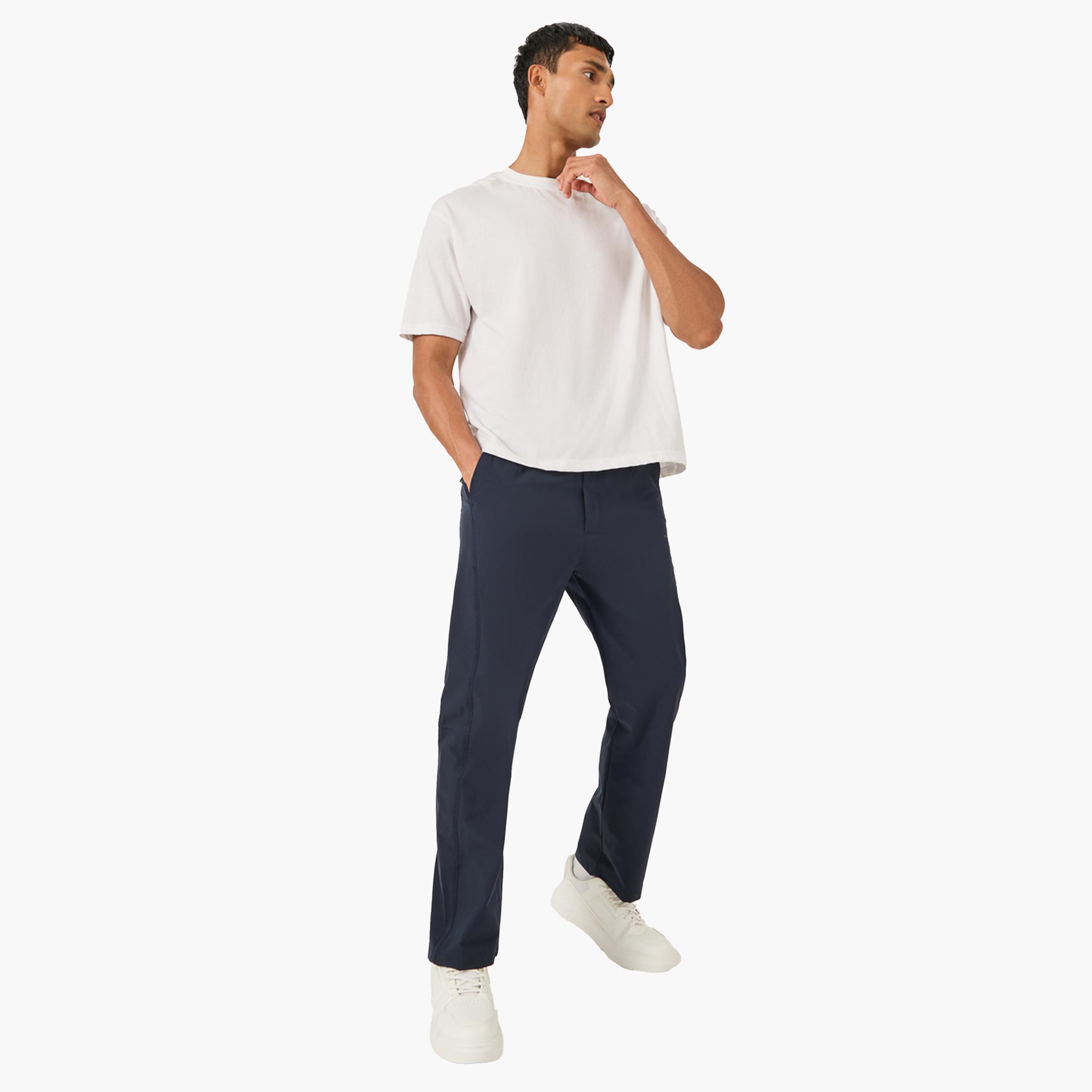 Fort Collins X Styli Mid Rise Straight Fit Track Pant with Drawstring-men-clothing-bottoms-joggers-image-2