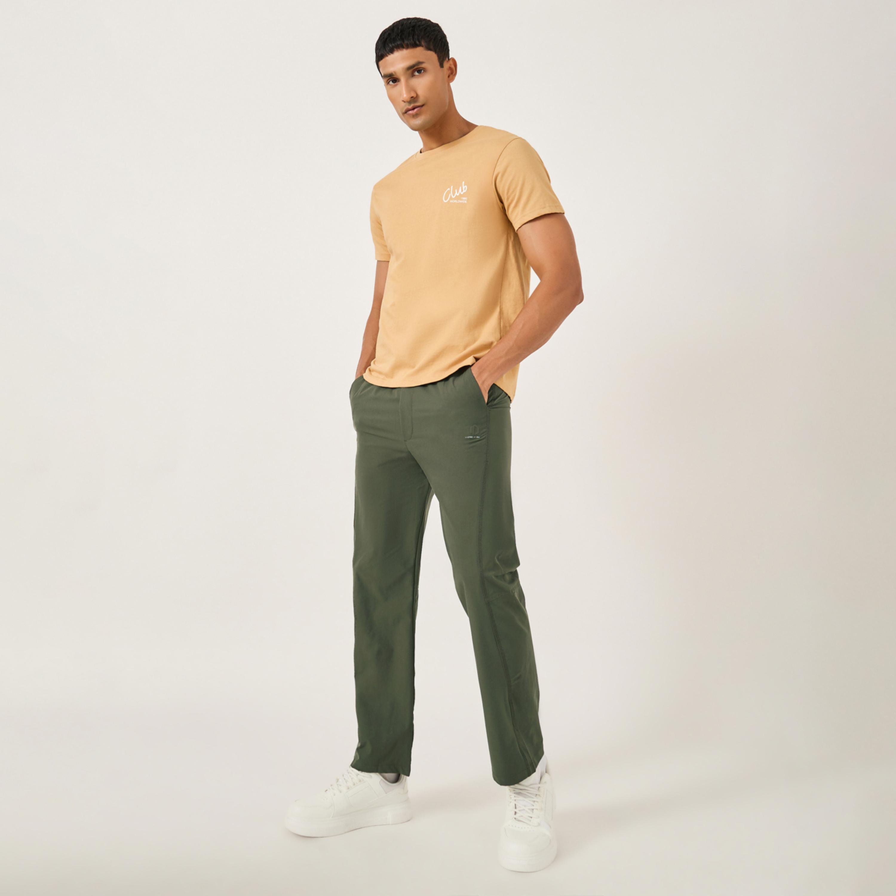 Fort Collins x Styli Men Solid Drawstring Waist Straight Leg Pants-men-clothing-bottoms-joggers-image-2