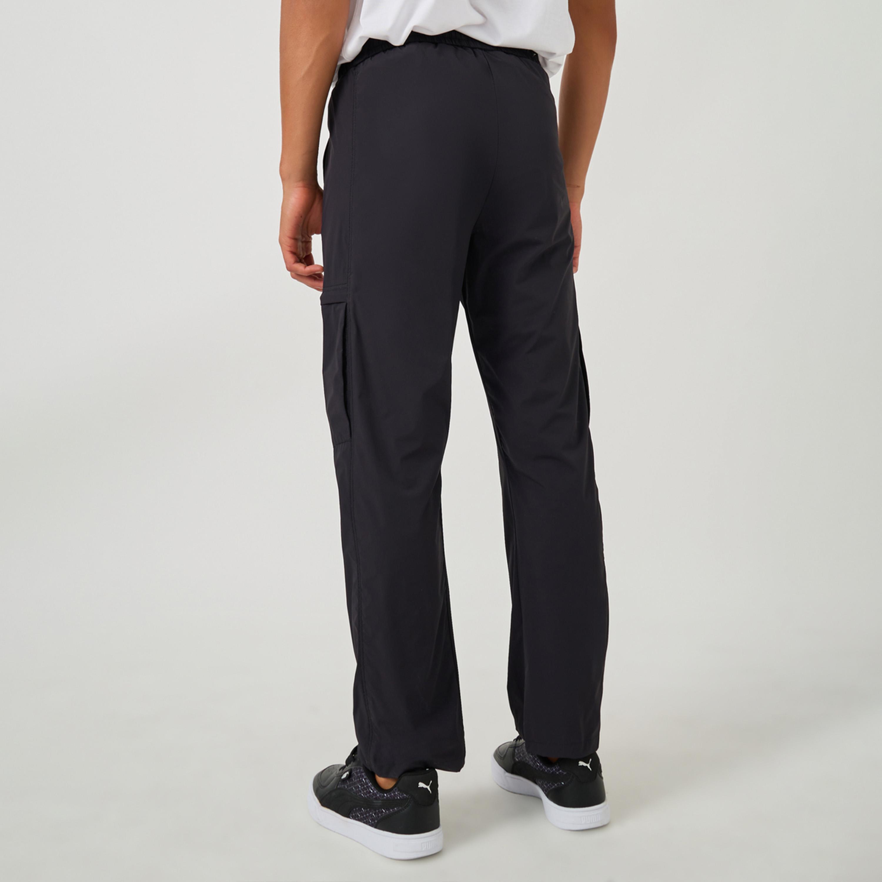 Fort Collins x Styli Solid Drawstring Waist Straight Leg Pants-men-clothing-bottoms-joggers-image-4