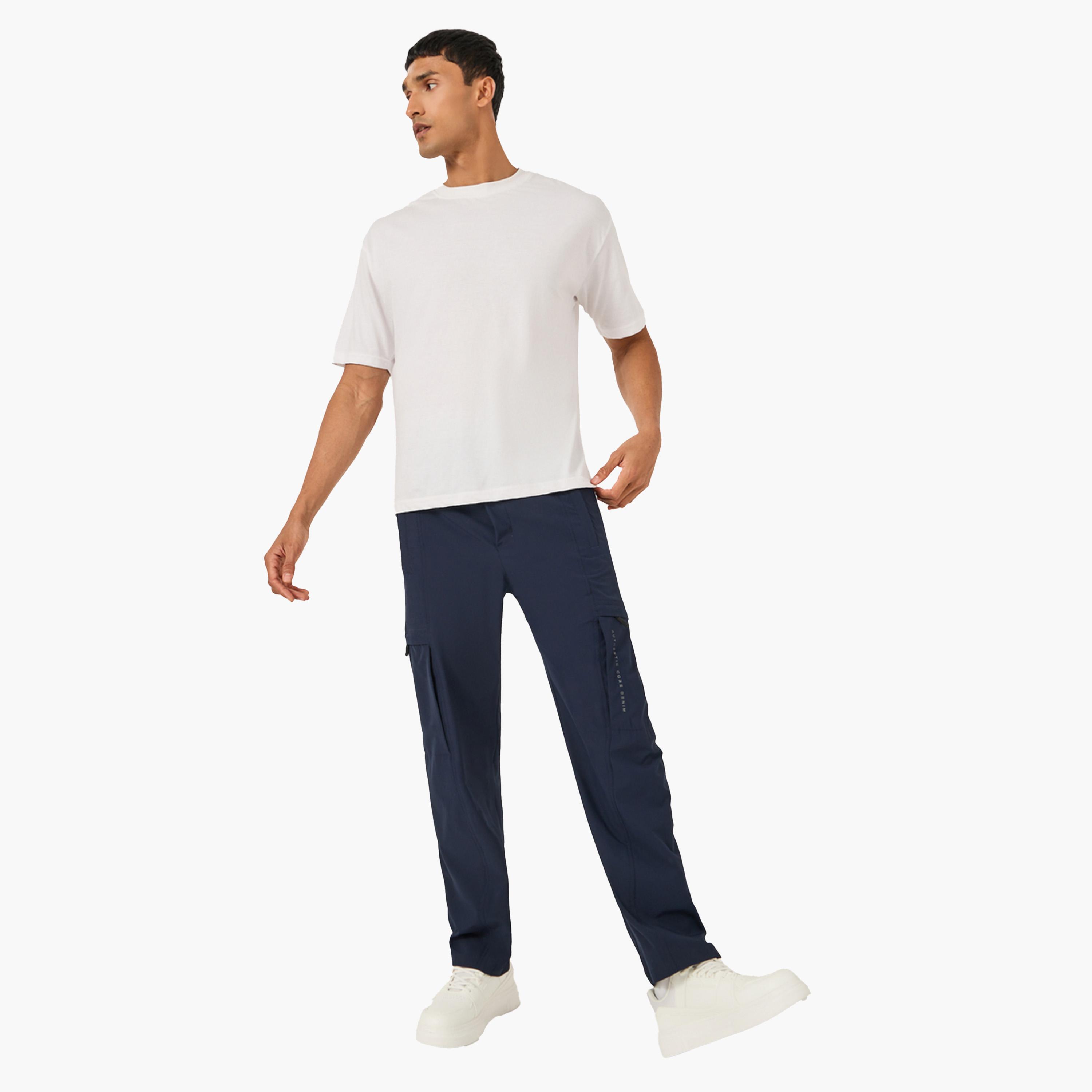 فورت كولينز × ستايلي - بنطال رياضي بخصر متوسط الارتفاع بقصّة مستقيمة ورباط-men-clothing-bottoms-joggers-image-2
