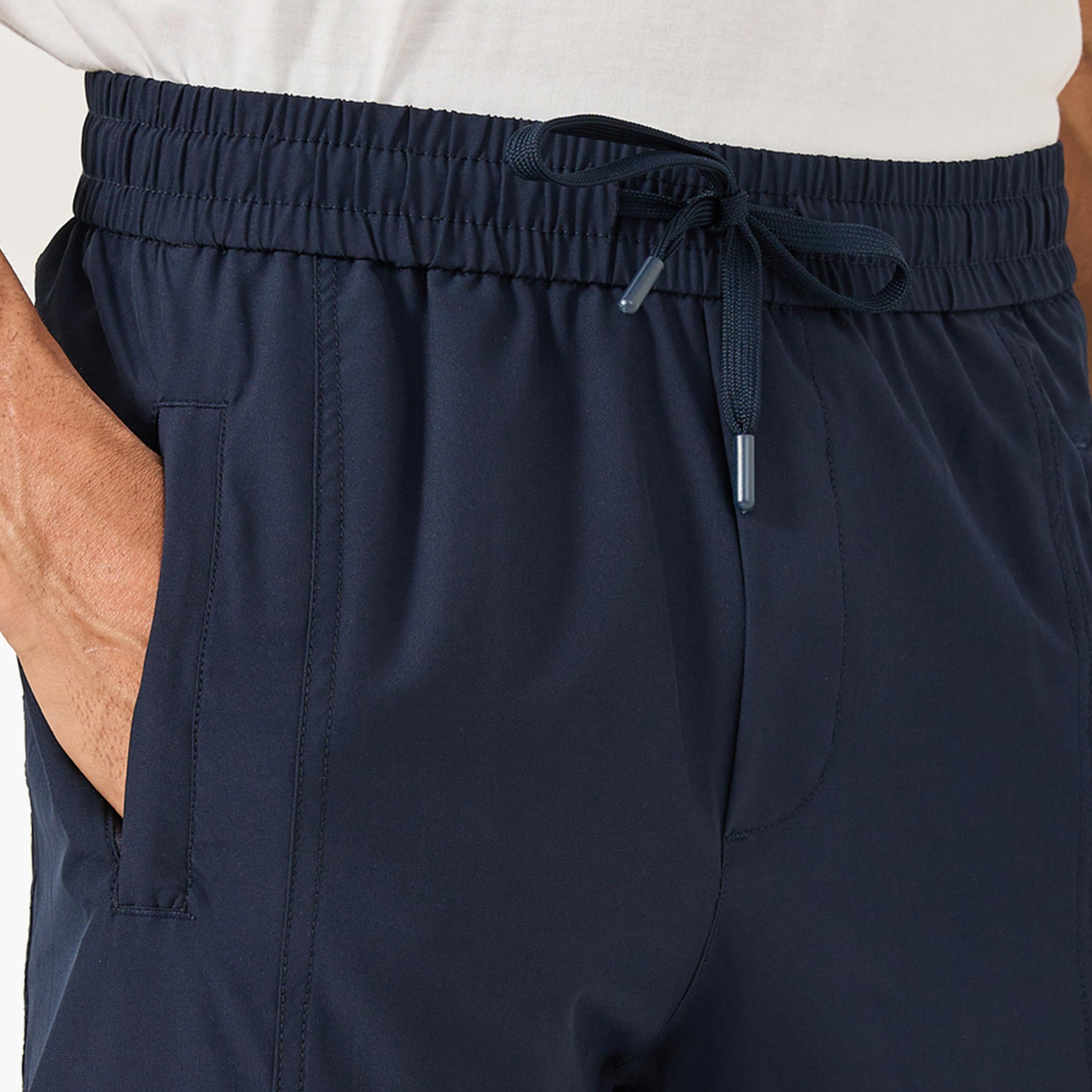 فورت كولينز × ستايلي - بنطال رياضي بخصر متوسط الارتفاع بقصّة مستقيمة ورباط-men-clothing-bottoms-joggers-image-3