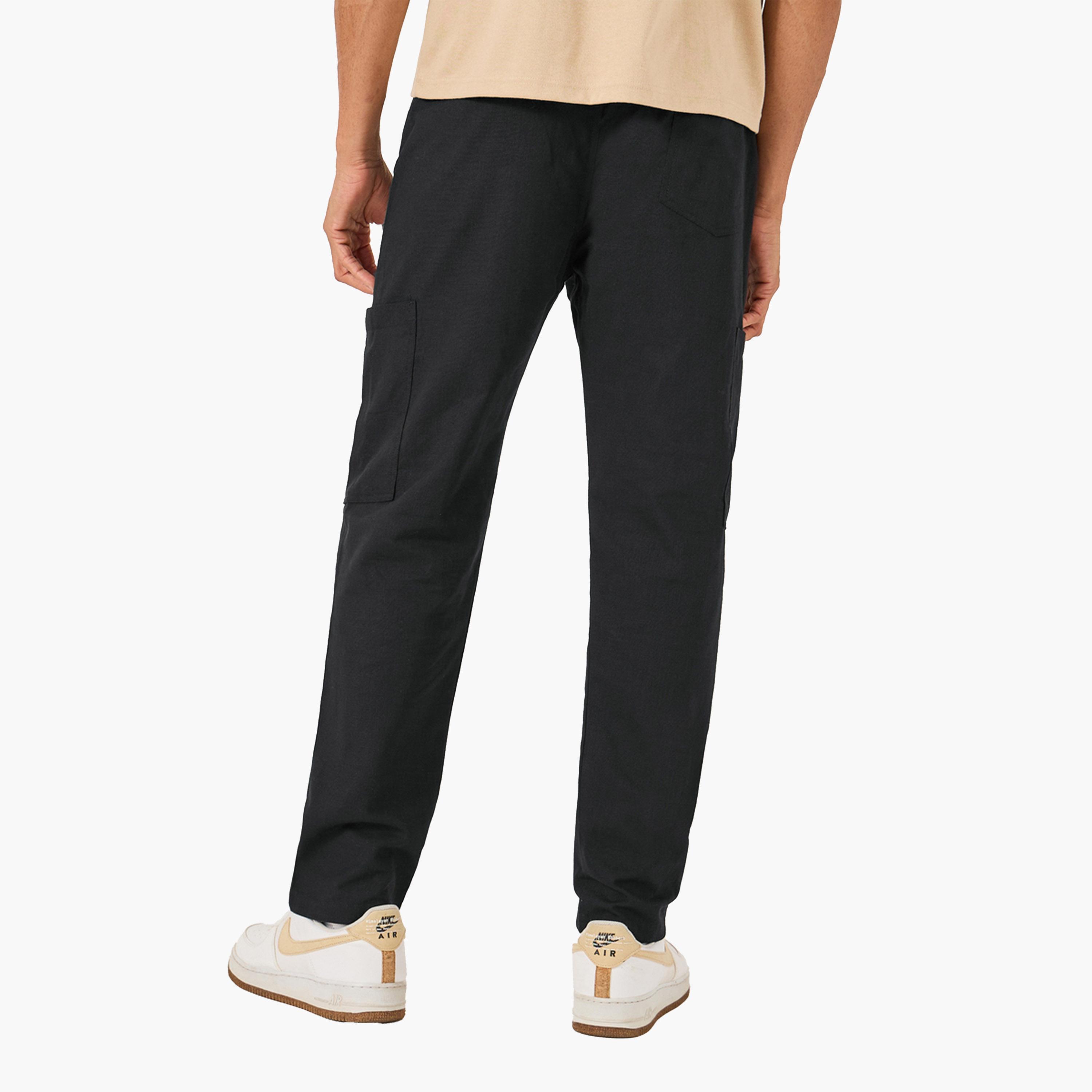 Fort Collins X Styli Mid Rise Straight Fit Track Pant with Drawstring-men-clothing-bottoms-joggers-image-4