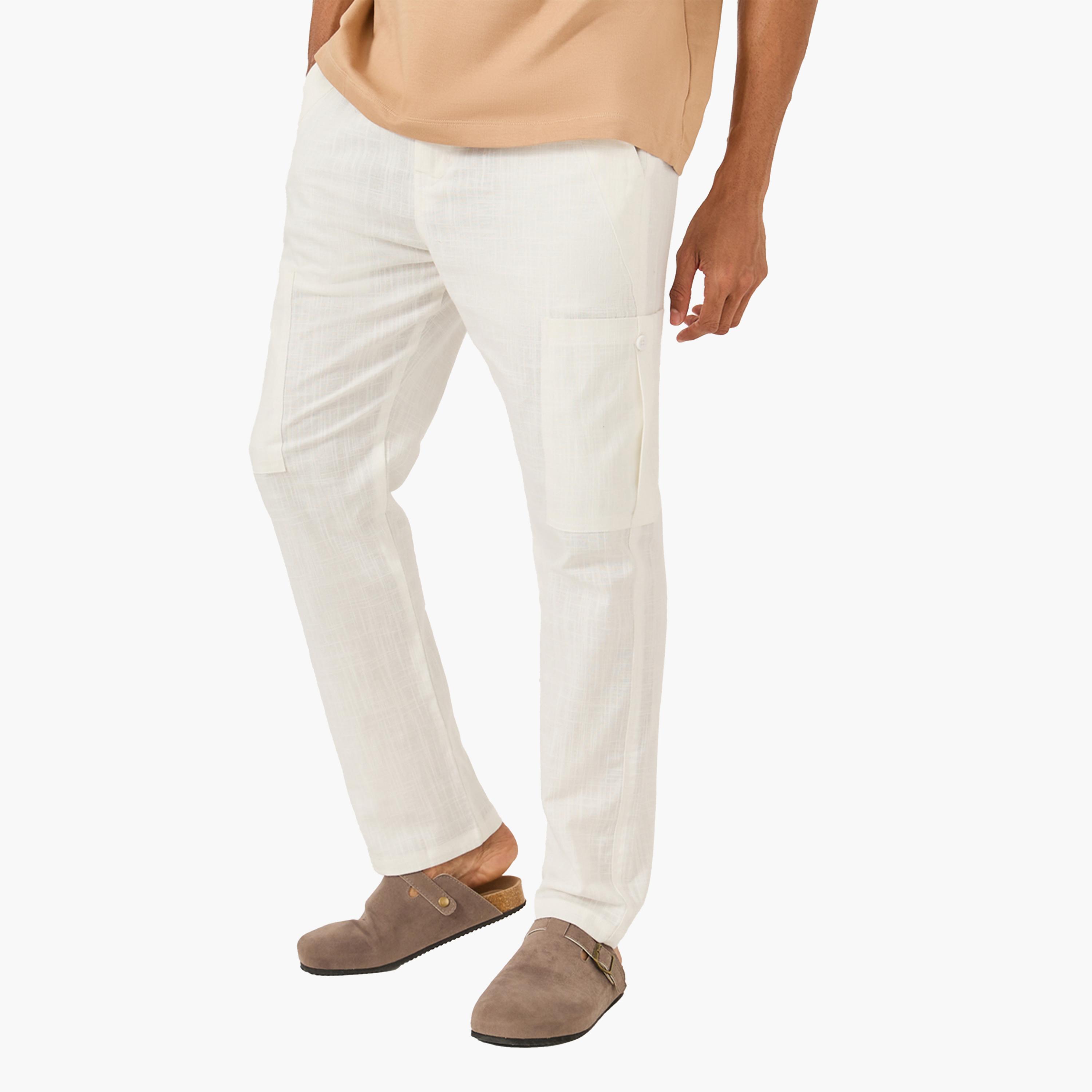 Fort Collins X Styli Mid Rise Straight Fit Track Pant with Drawstring-men-clothing-bottoms-joggers-image-1