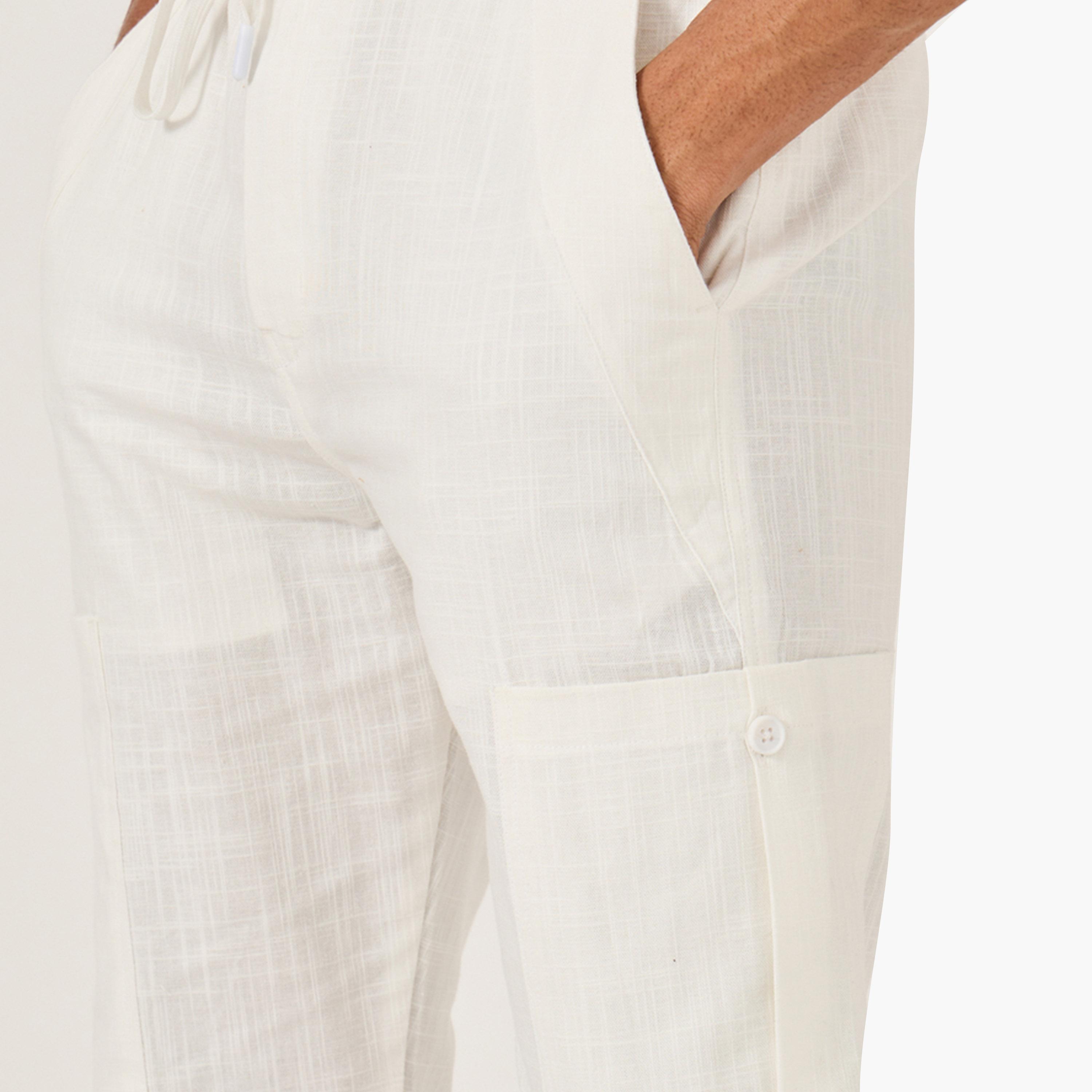 فورت كولينز × ستايلي - بنطال رياضي بخصر متوسط الارتفاع بقصّة مستقيمة ورباط-men-clothing-bottoms-joggers-image-3