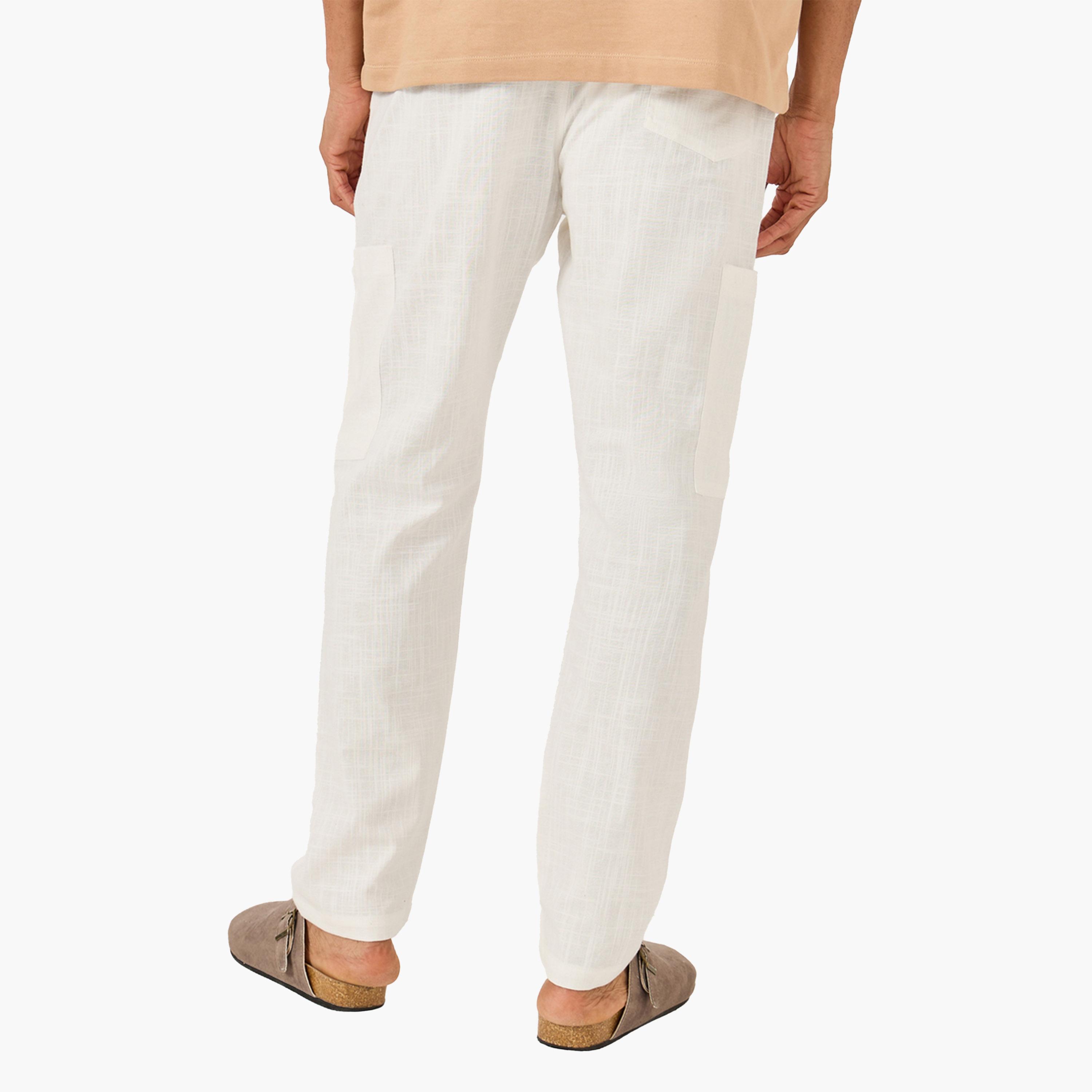 فورت كولينز × ستايلي - بنطال رياضي بخصر متوسط الارتفاع بقصّة مستقيمة ورباط-men-clothing-bottoms-joggers-image-4