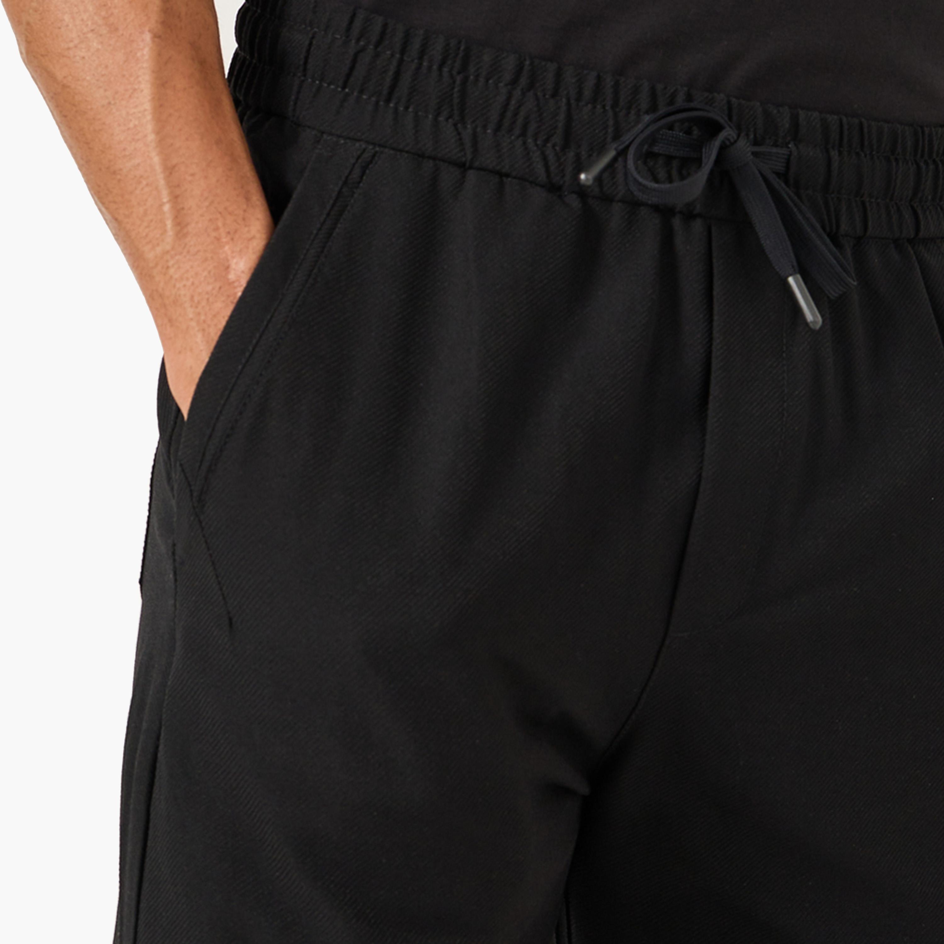 فورت كولينز × ستايلي - بنطال رياضي بخصر متوسط الارتفاع بقصّة مستقيمة ورباط-men-clothing-bottoms-joggers-image-3