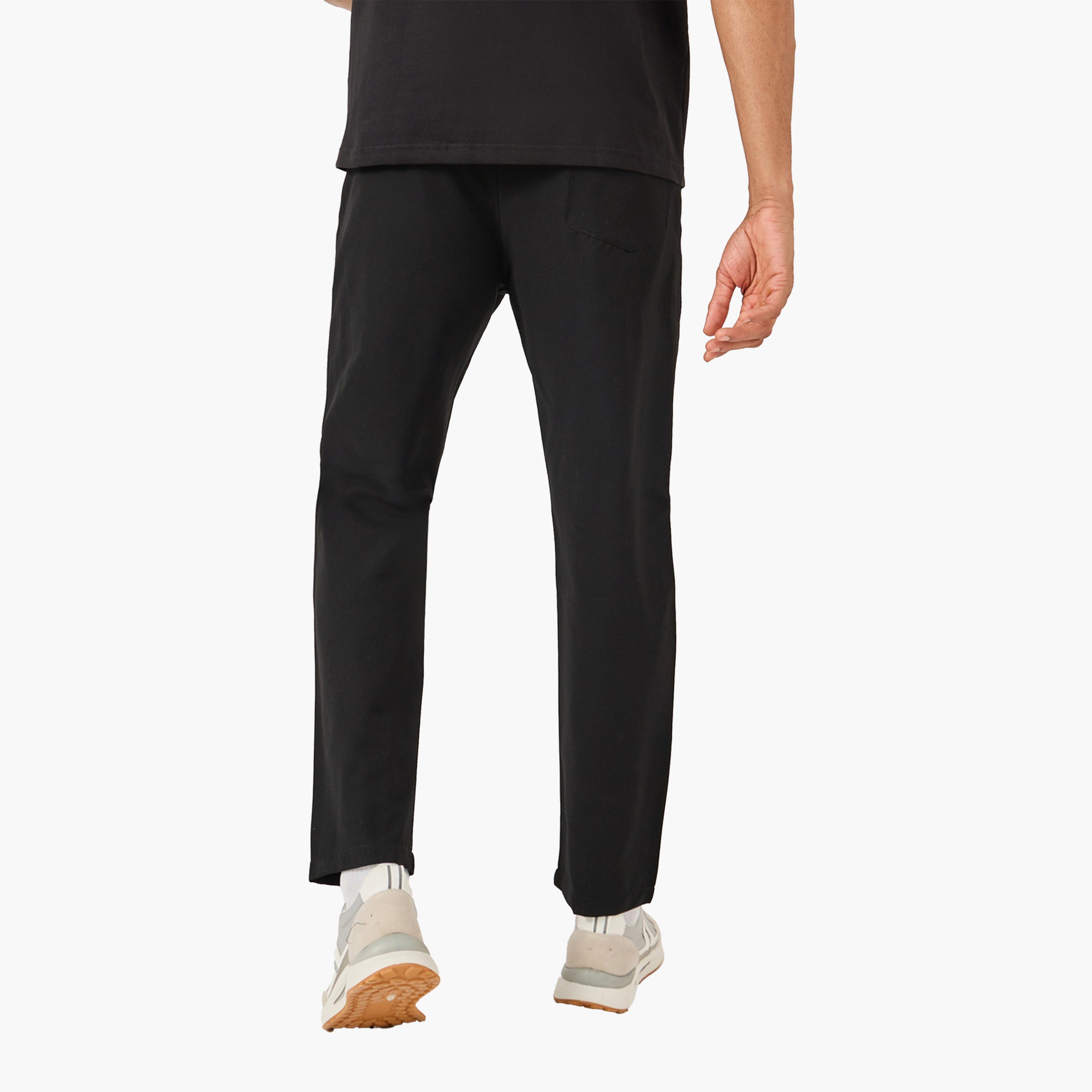 فورت كولينز × ستايلي - بنطال رياضي بخصر متوسط الارتفاع بقصّة مستقيمة ورباط-men-clothing-bottoms-joggers-image-4