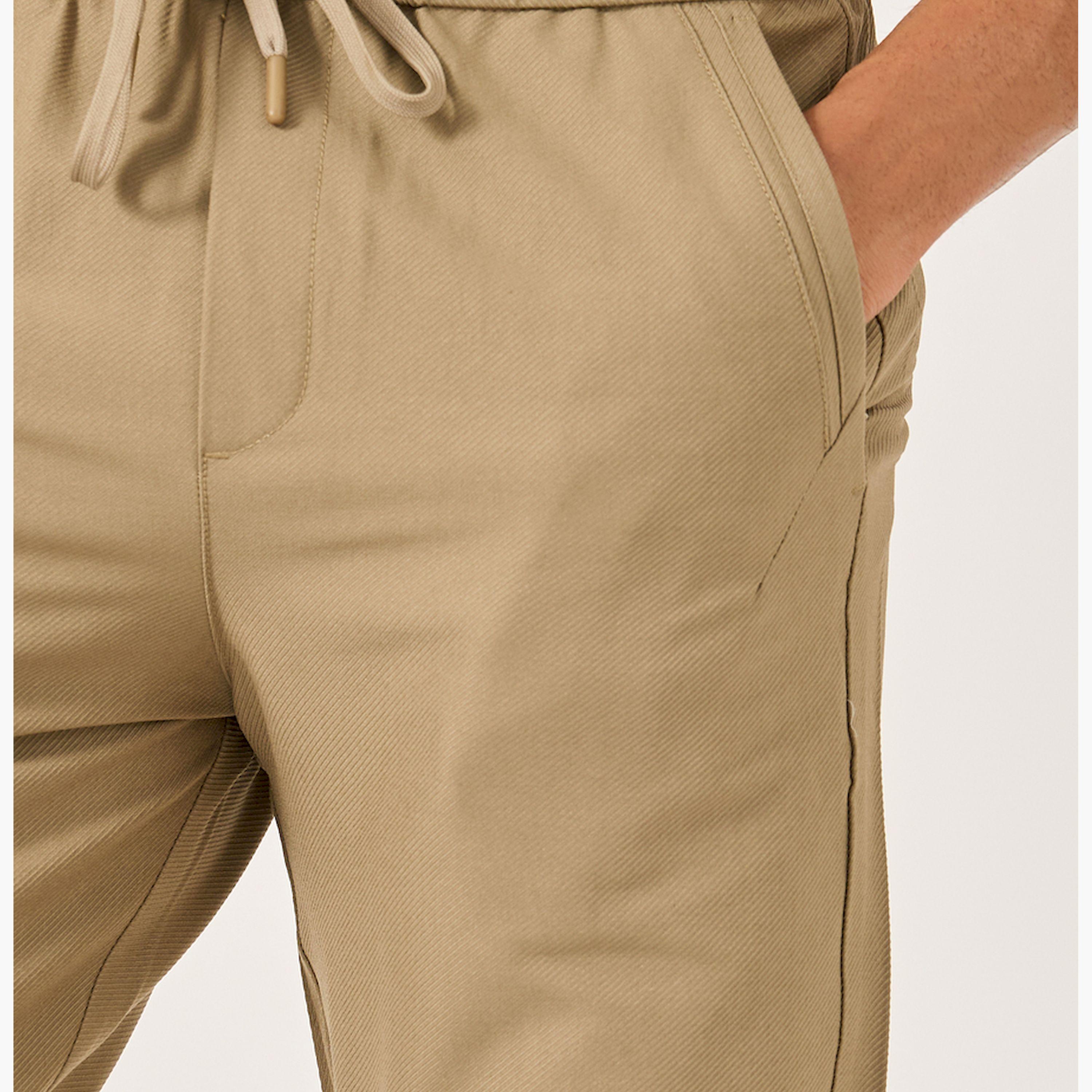 فورت كولينز × ستايلي - بنطال رجالي بقصة مستقيمة مع خصر برباط-men-clothing-bottoms-trousersandchinos-trousers-image-3