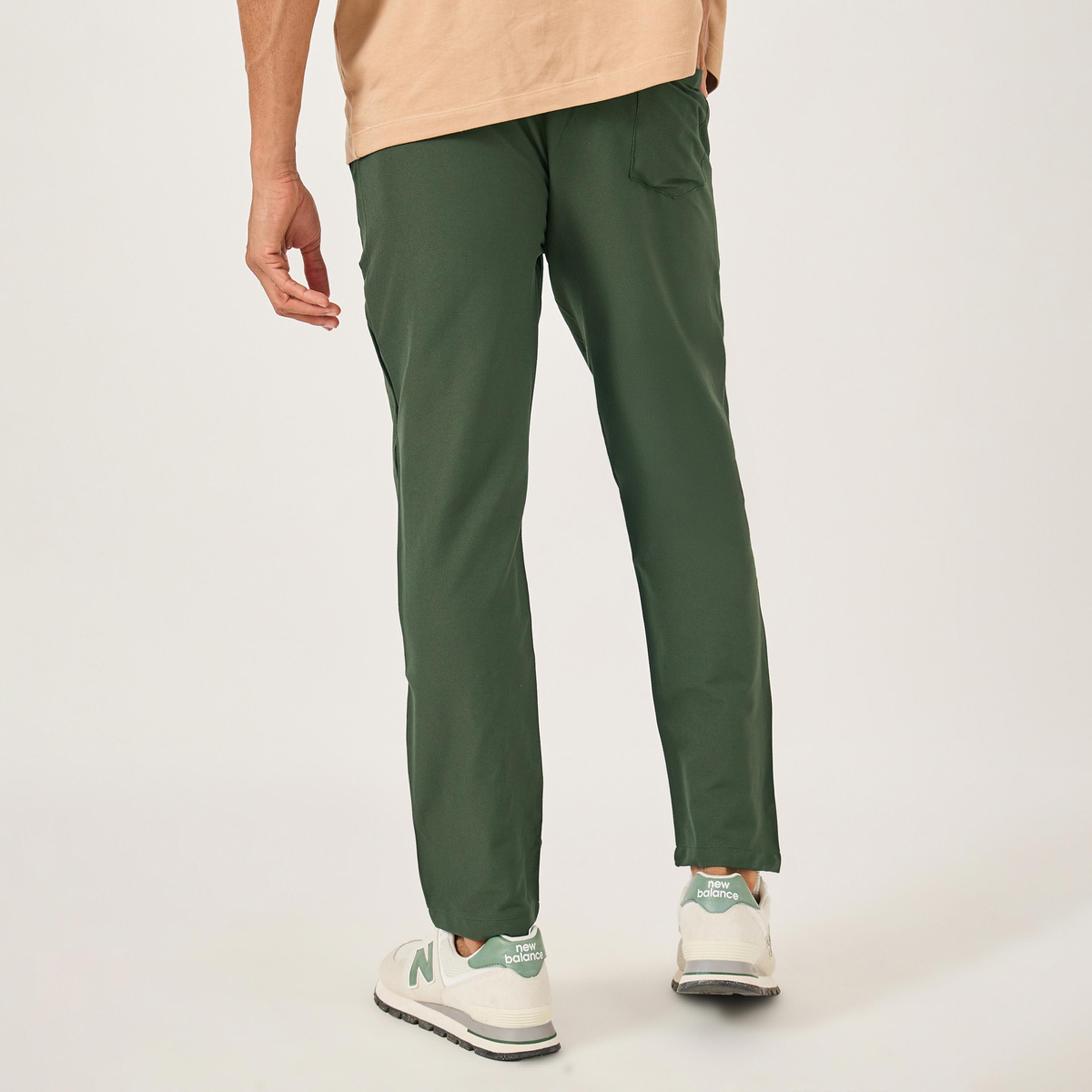 Fort Collins x Styli Men Solid Straight Leg Pants with Drawstring Waist-men-clothing-bottoms-trousersandchinos-trousers-image-4
