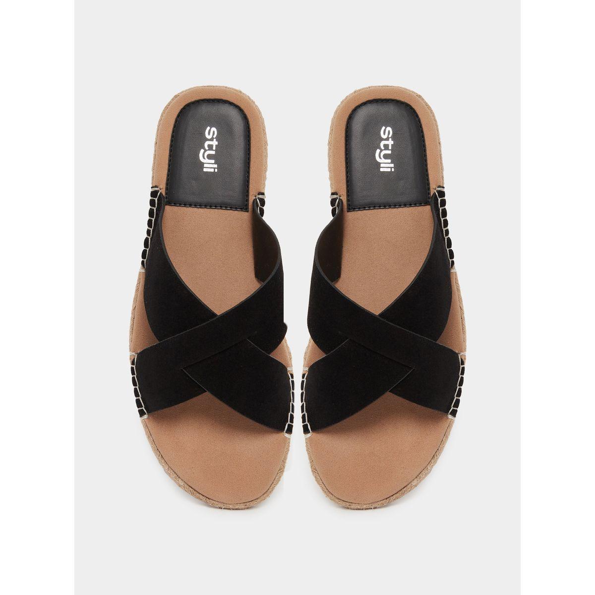 Styli Cross Strap Jute Espadrille Sandals-men-shoes-sandals-image-5