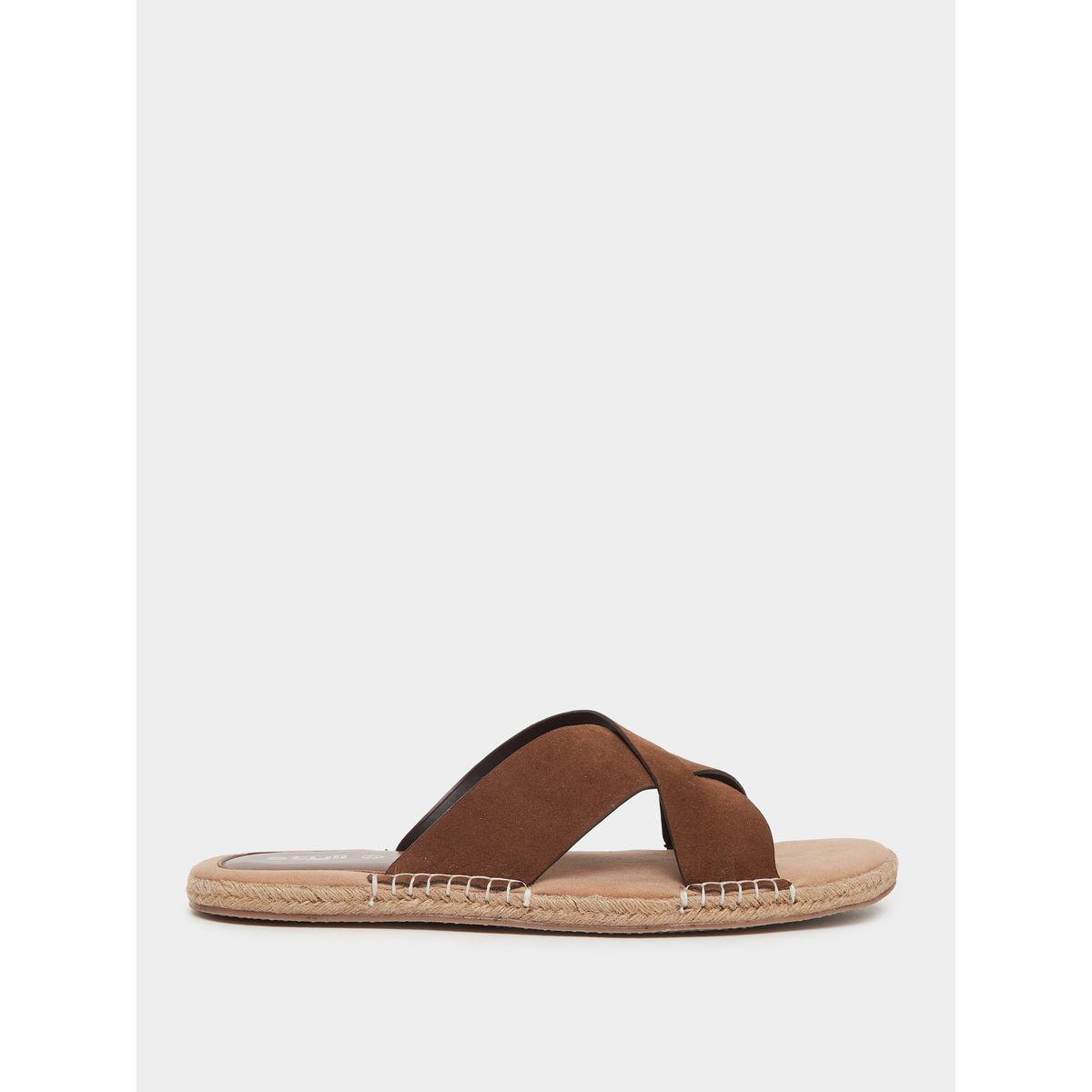 Styli Cross Strap Jute Espadrille Sandals-men-shoes-sandals-image-1