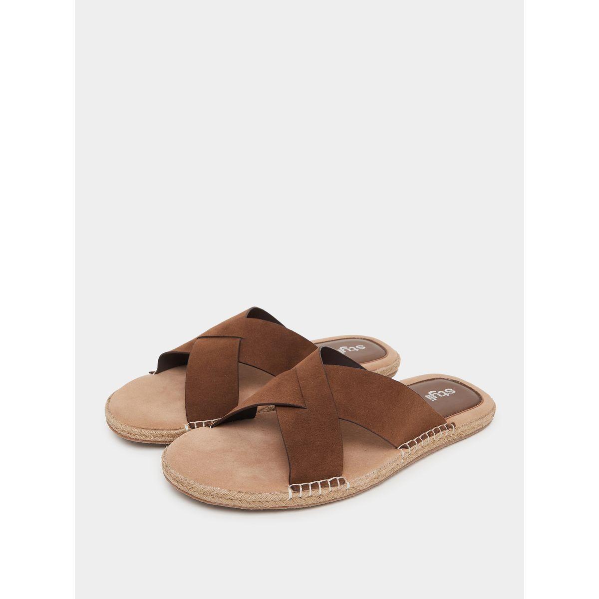 Styli Cross Strap Jute Espadrille Sandals-men-shoes-sandals-image-2