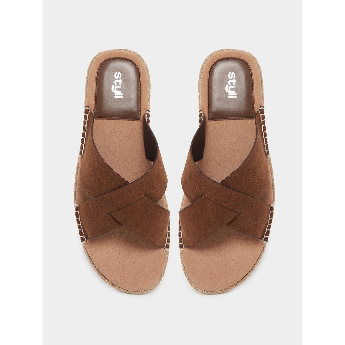 Styli Cross Strap Jute Espadrille Sandals-men-shoes-sandals-image-5